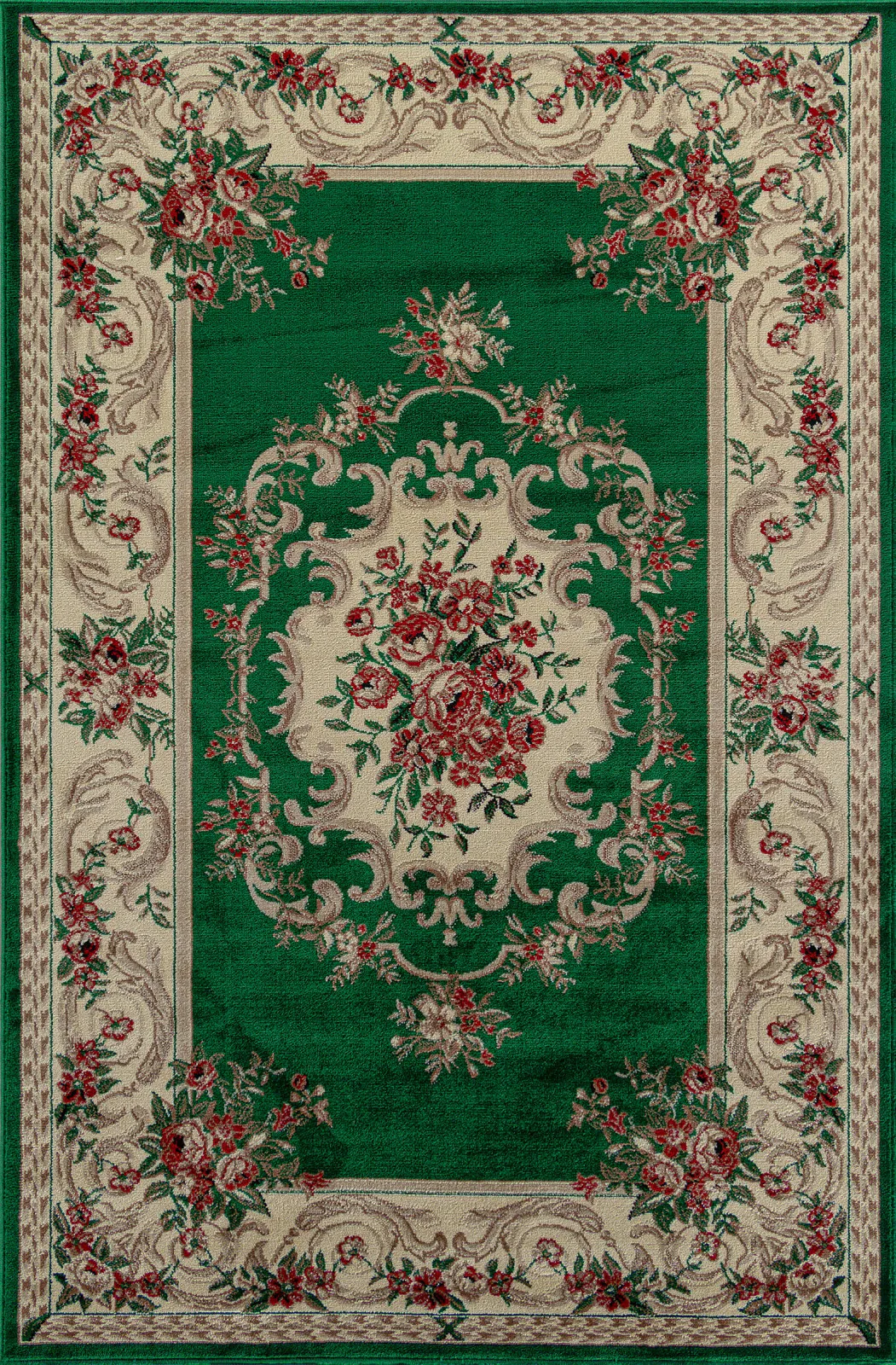 Классический ковер COLIZEY D057 - GREEN Heat-set Россия