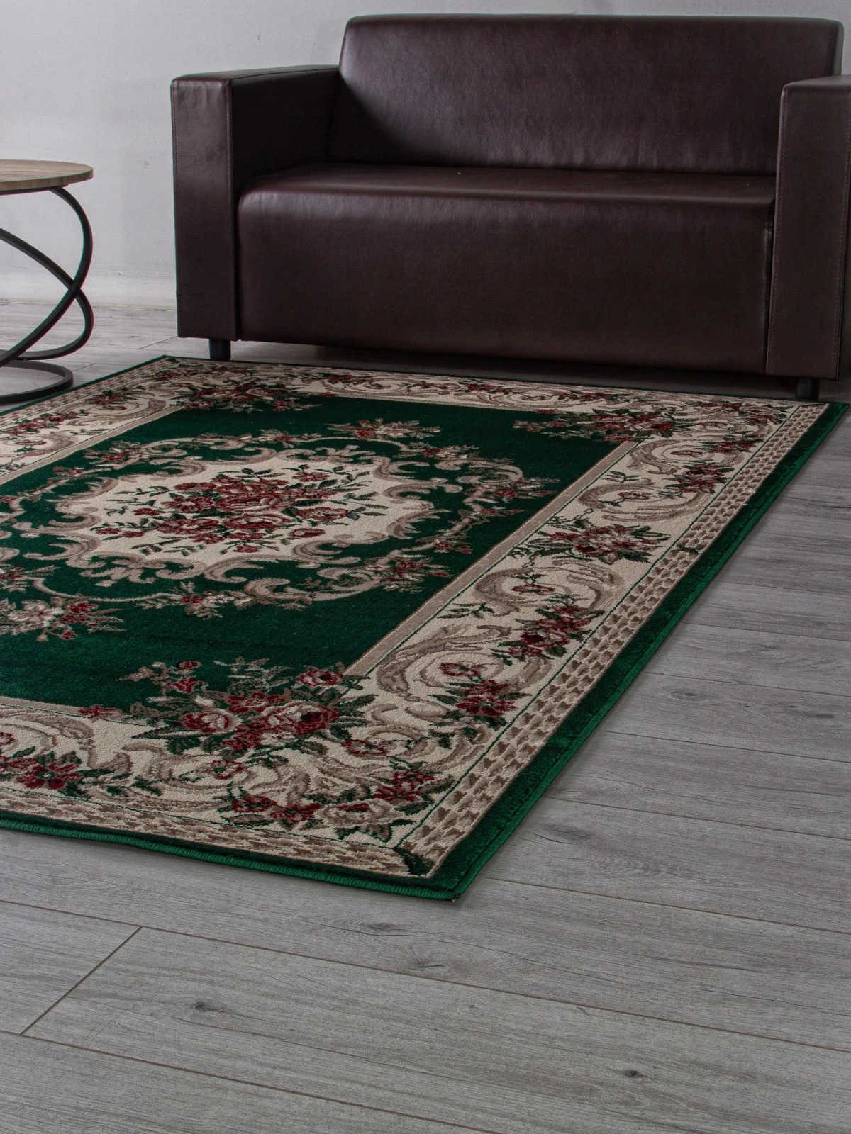 Классический ковер COLIZEY D057 - GREEN Heat-set Россия