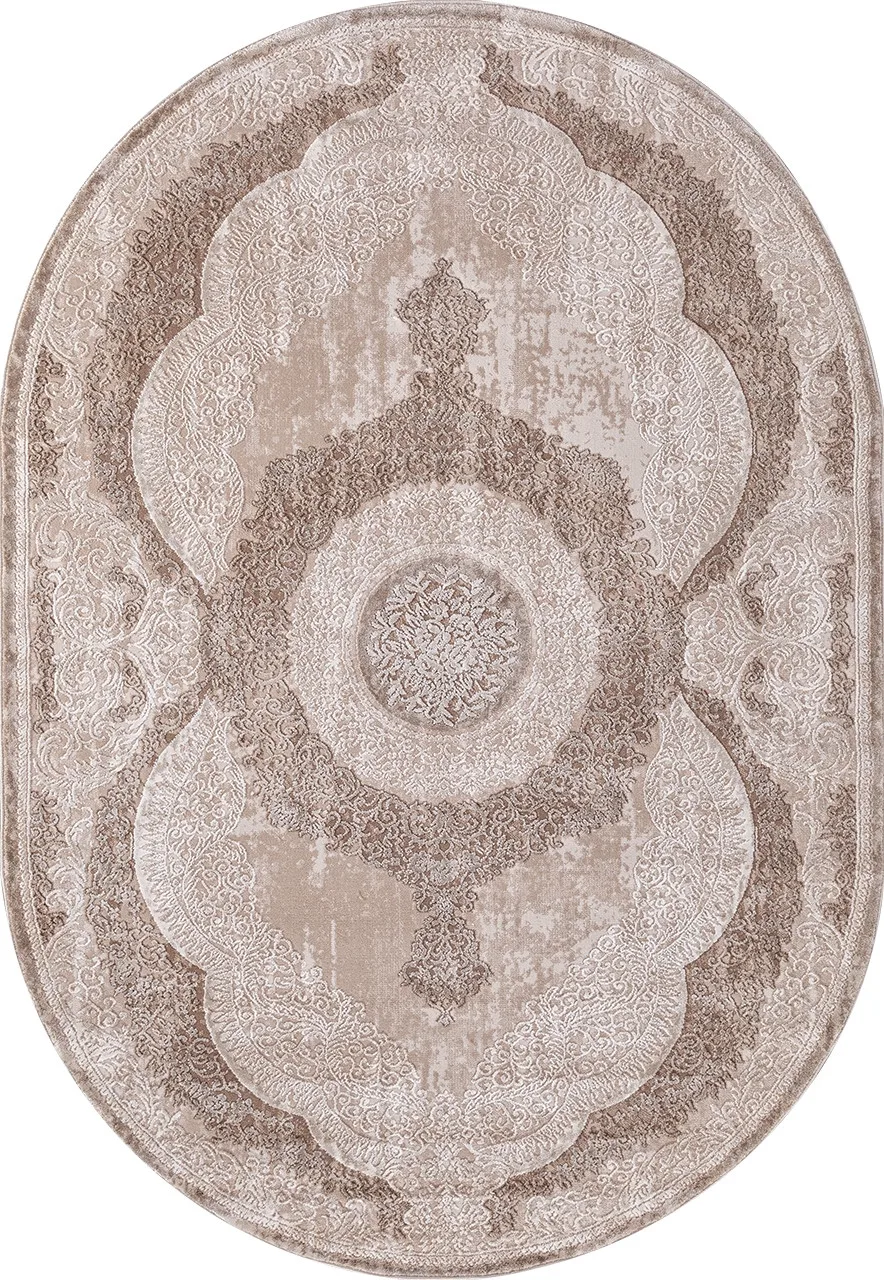 Классический ковер ARMINA 03880B - BROWN / BROWN Heat-set Турция
