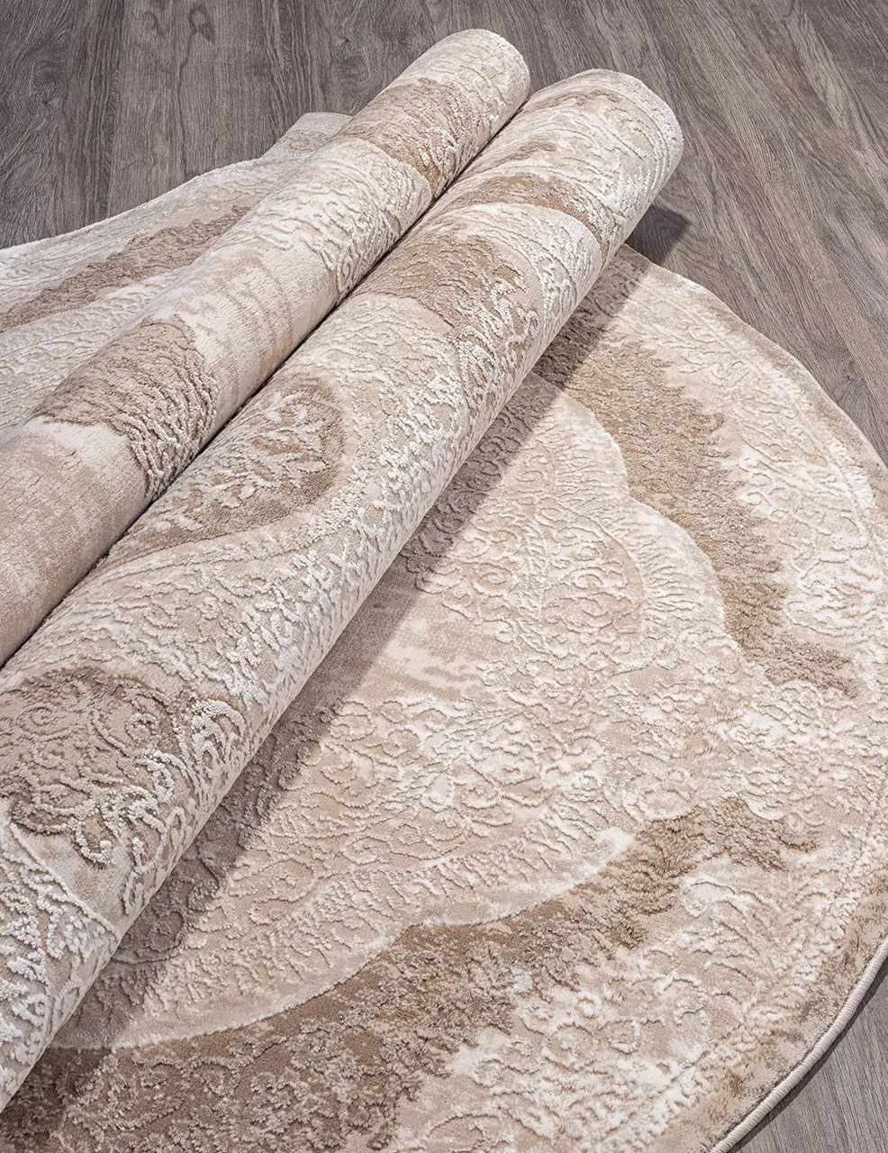 Классический ковер ARMINA 03880B - BROWN / BROWN Heat-set Турция