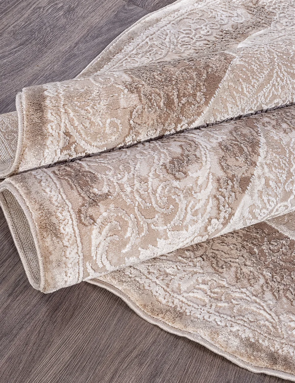 Классический ковер ARMINA 03880B - BROWN / BROWN Heat-set Турция