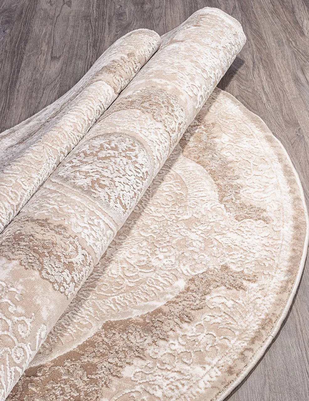 Классический ковер ARMINA 03880B - BROWN / BROWN Heat-set Турция