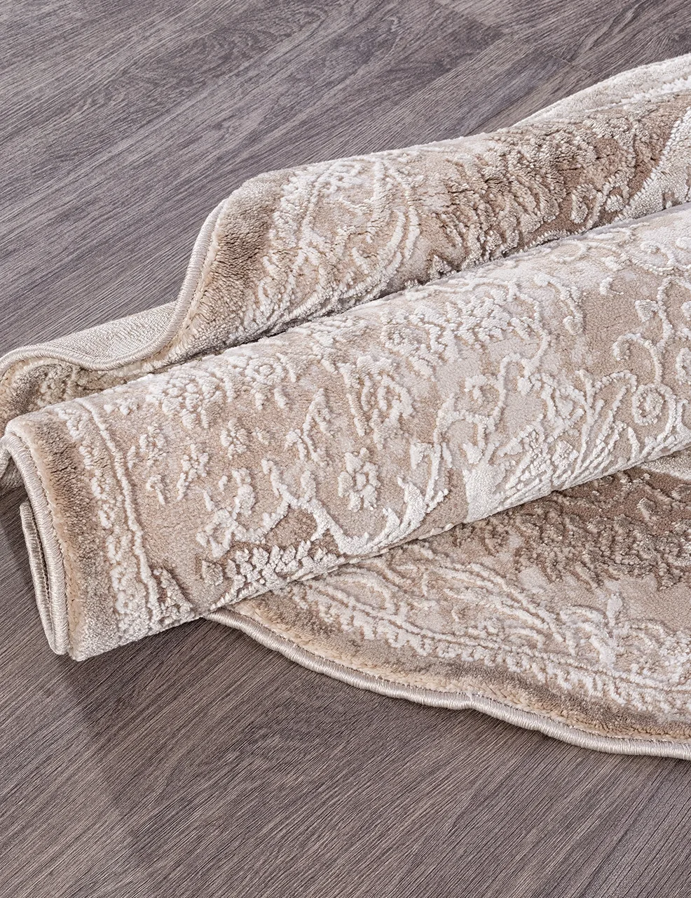 Классический ковер ARMINA 03880B - BROWN / BROWN Heat-set Турция