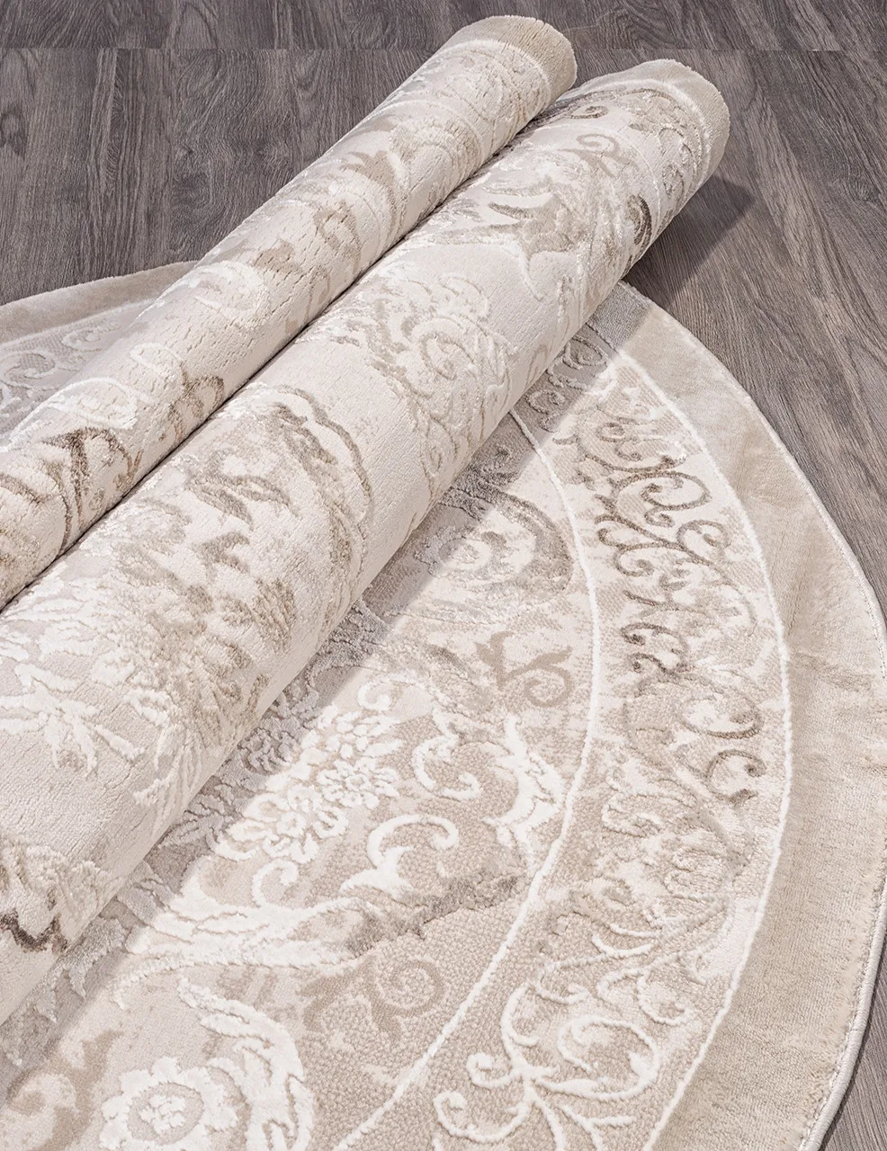 Классический ковер ARMINA 03701A - BROWN / BROWN Heat-set Турция