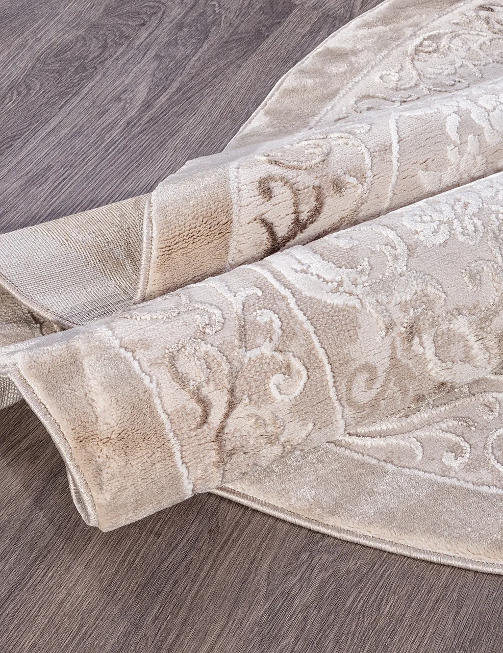 Классический ковер ARMINA 03701A - BROWN / BROWN Heat-set Турция