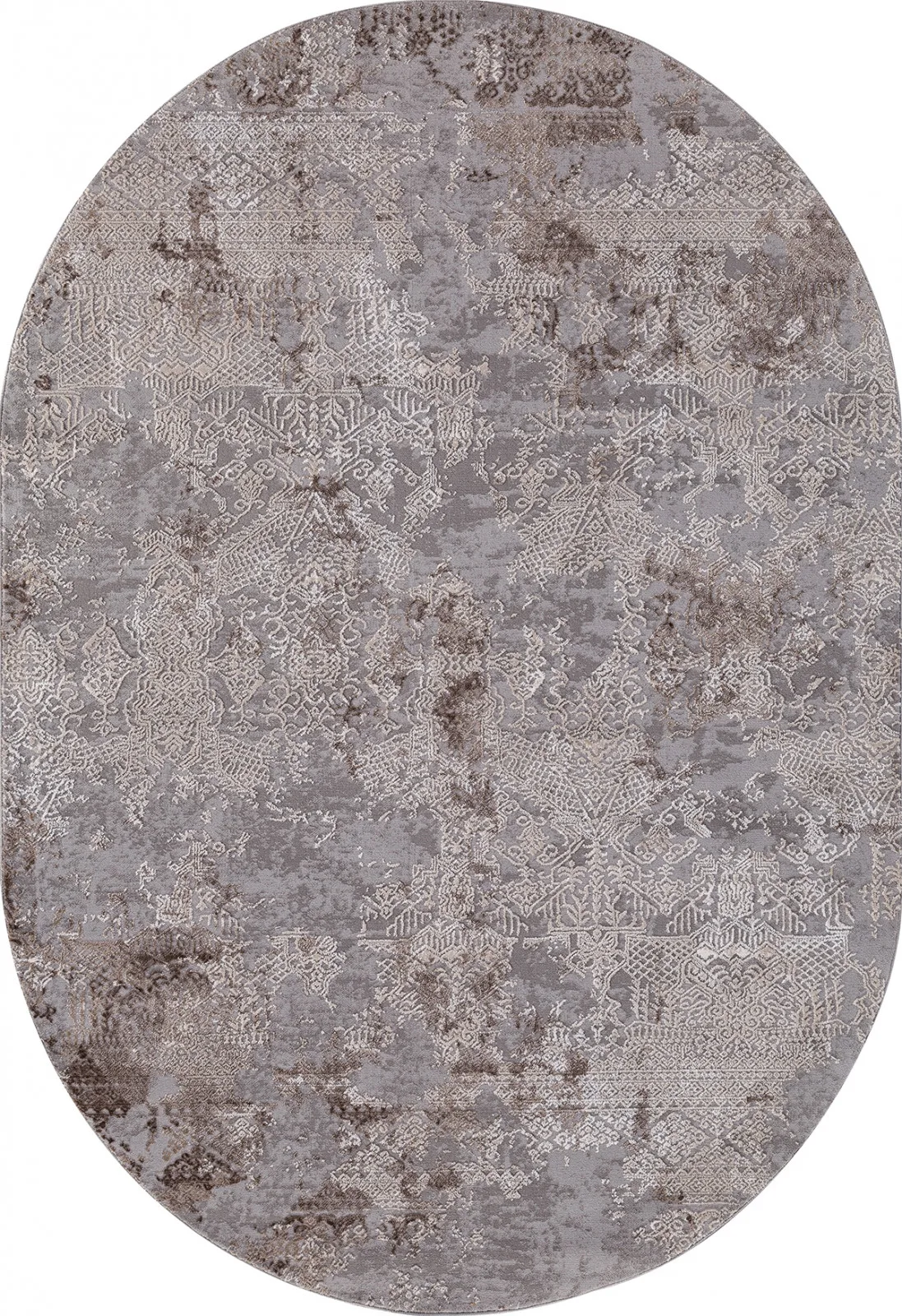 Винтаж ковер ARMINA 03851C - GREY / BROWN Heat-set Турция