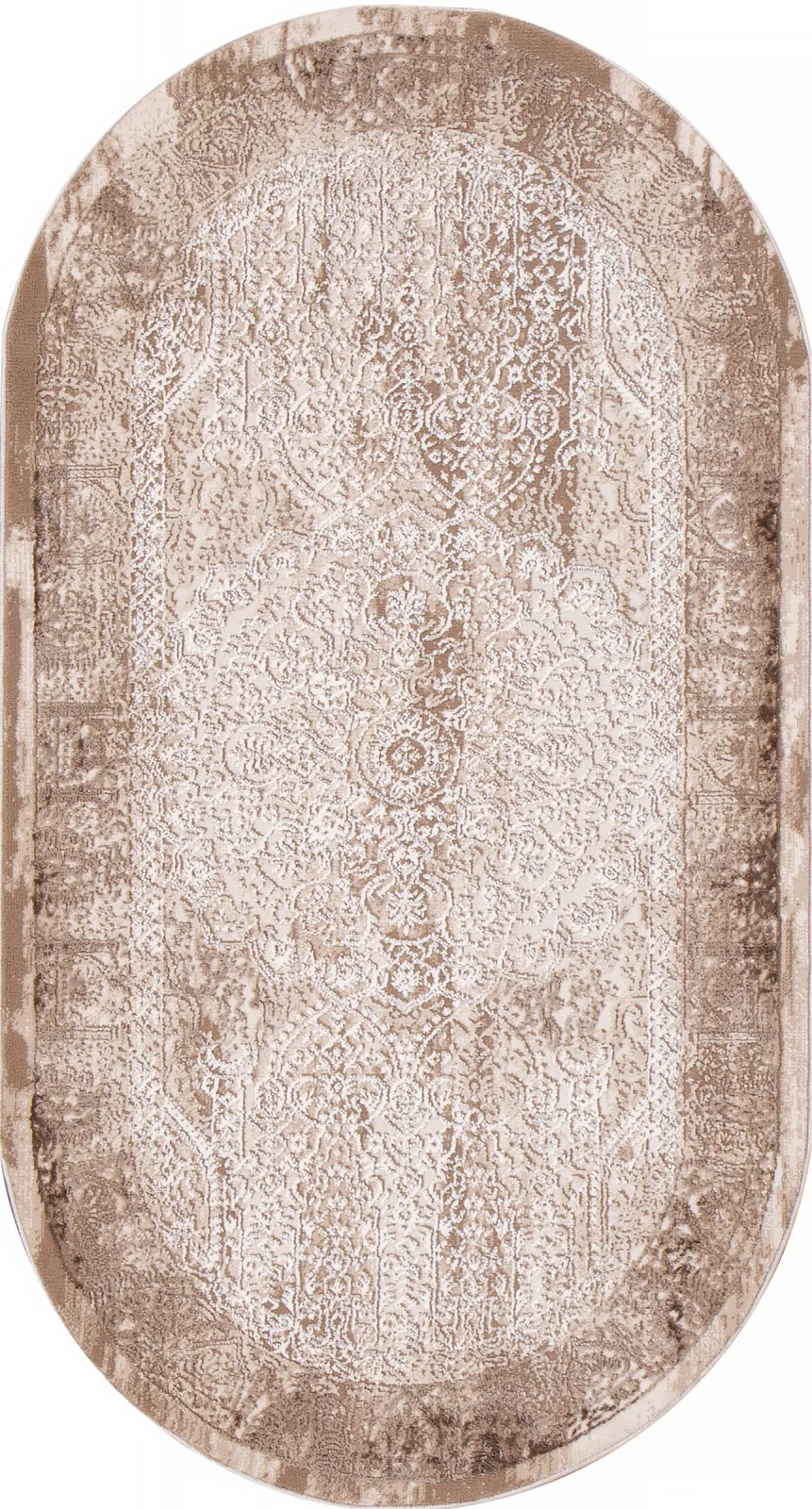 Классический ковер ARMINA 03878B - BROWN / BROWN Heat-set Турция