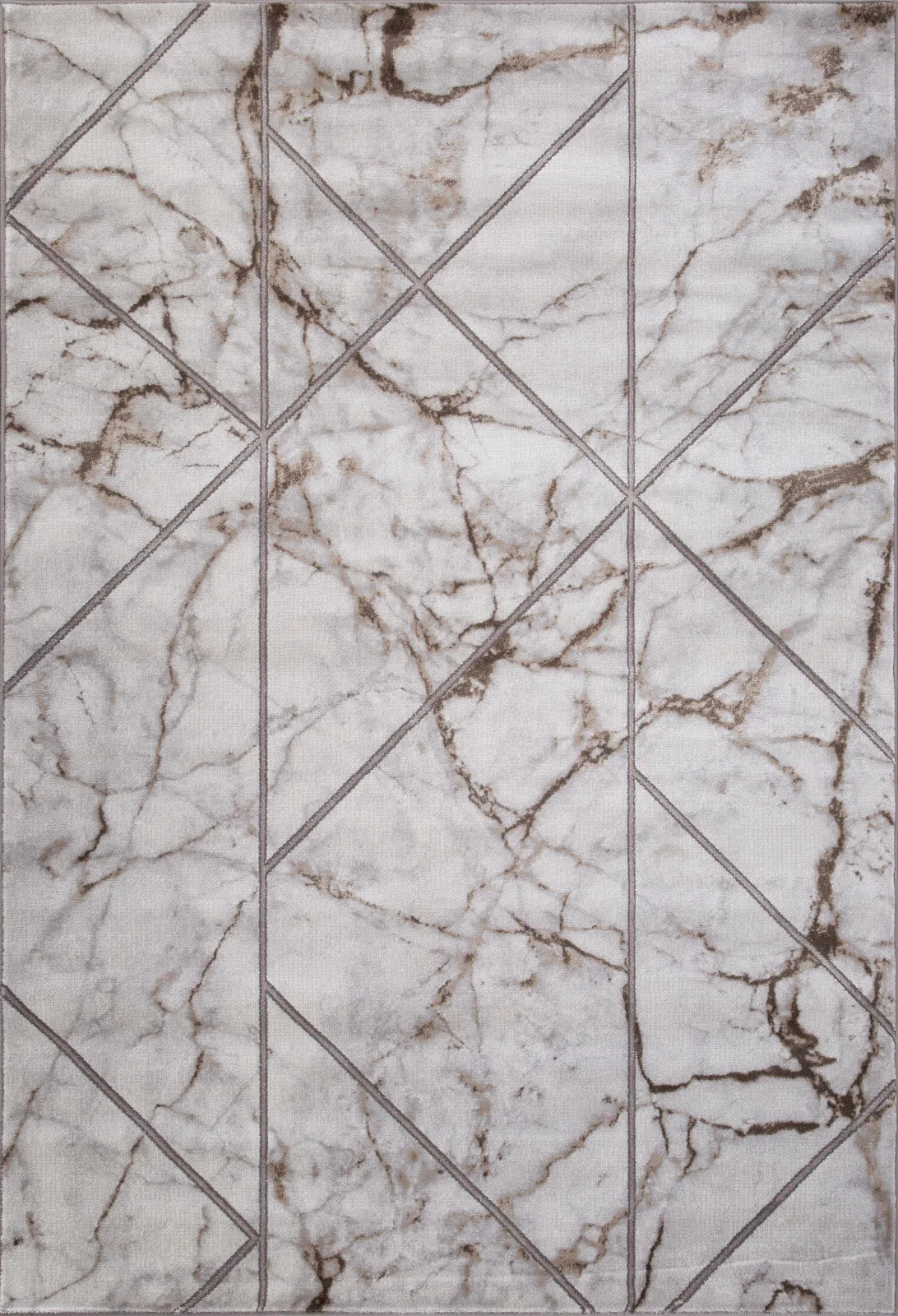 Современный ковер GRAFF 3391 - GRAY-BEIGE Heat-set Россия