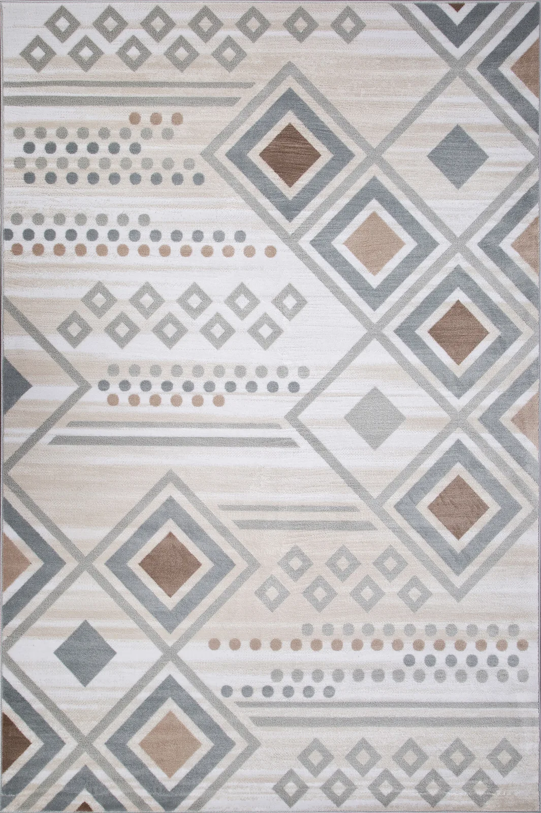 Скандинавский ковер VALENCIA DELUXE D962 - CREAM-BLUE Heat-set Россия