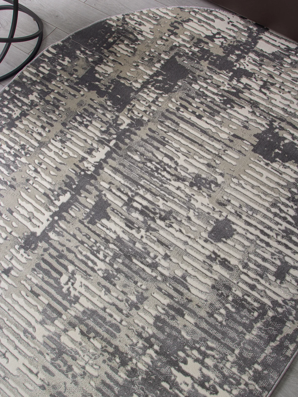 Современный ковер ATLANTIS D999 - CREAM-GRAY Heat-set Россия