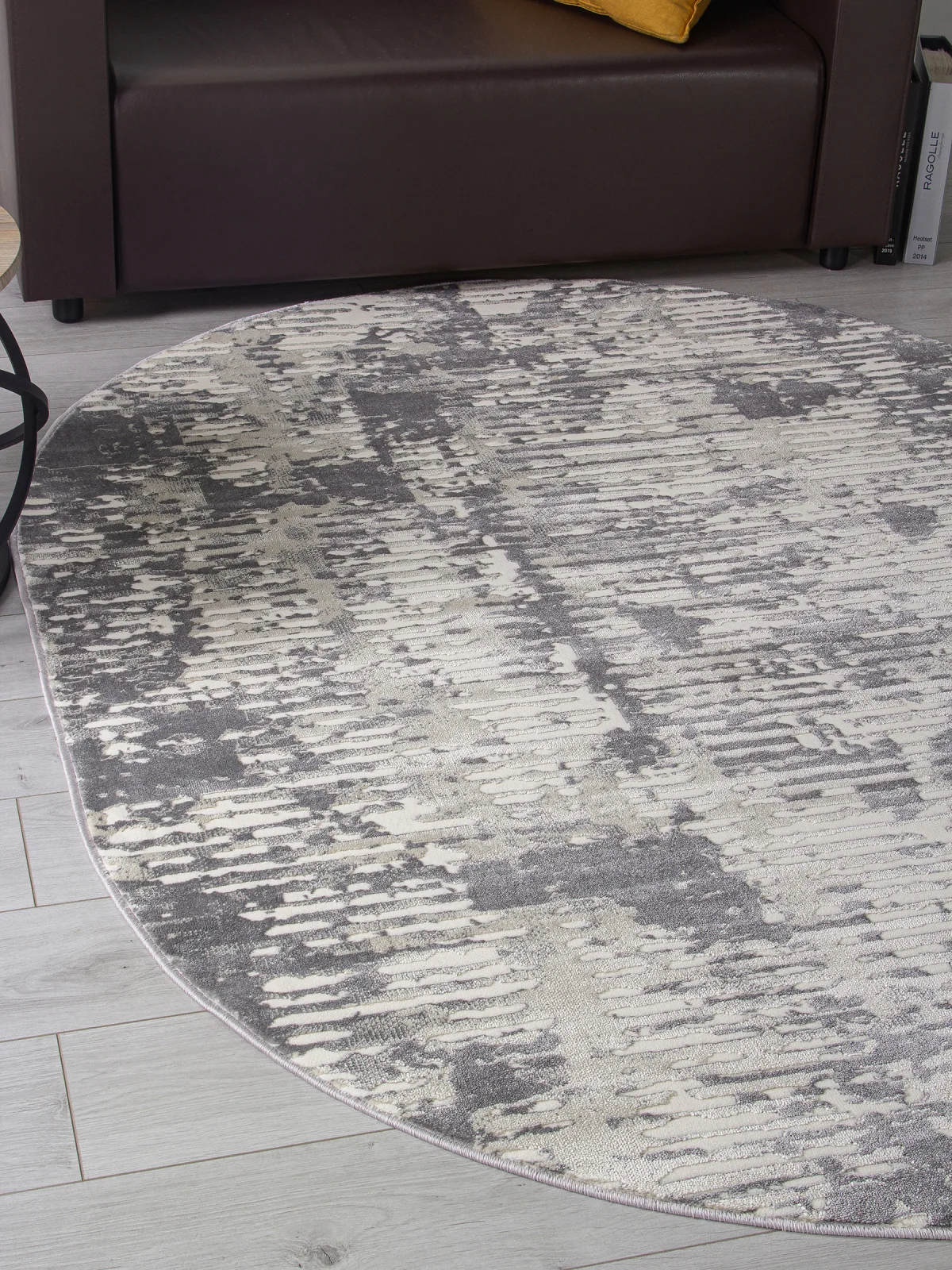 Современный ковер ATLANTIS D999 - CREAM-GRAY Heat-set Россия