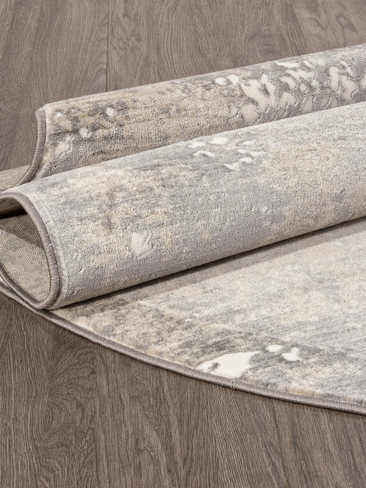Современный ковер ATLANTIS D996 - CREAM-GRAY Heat-set Россия