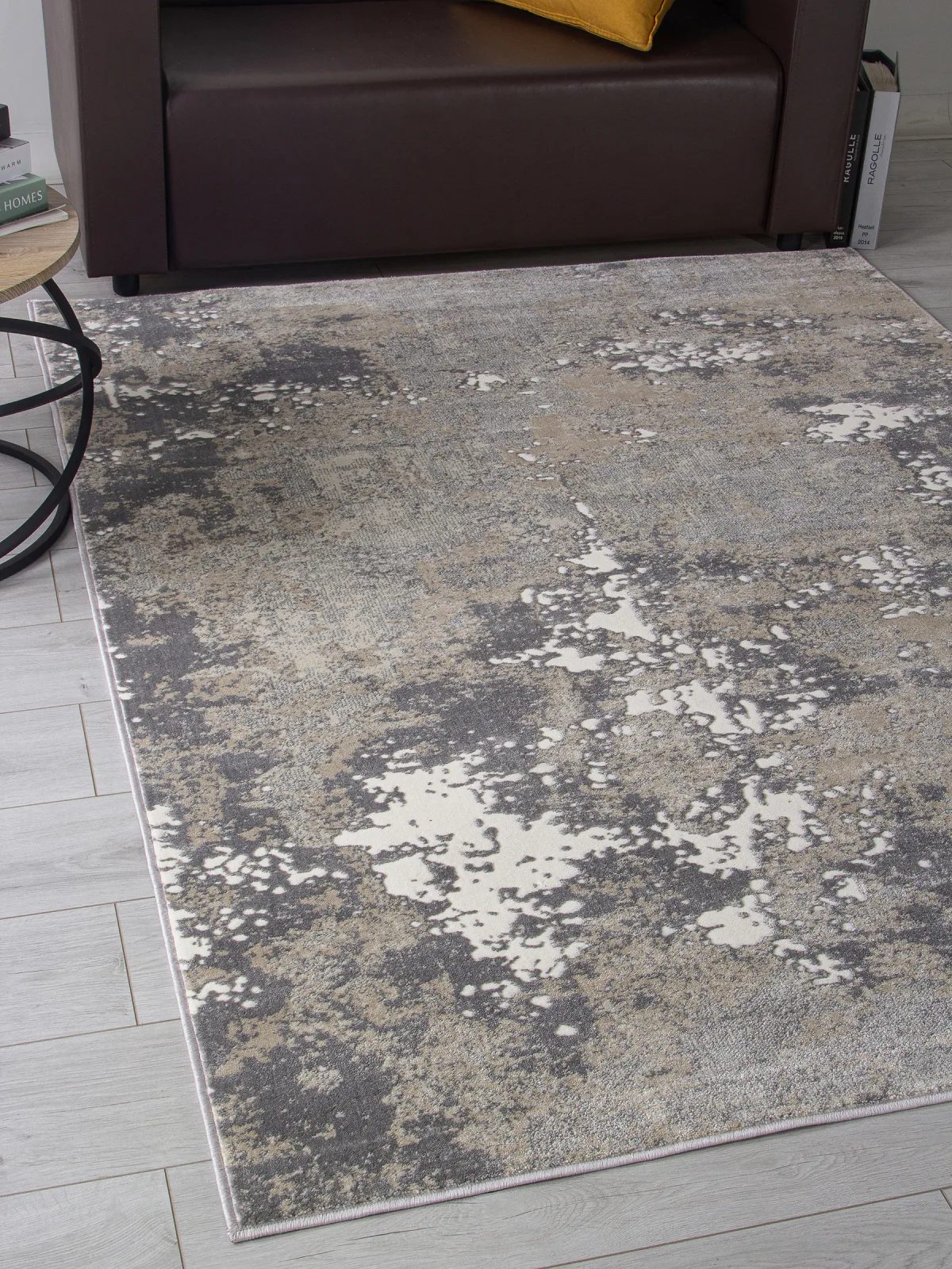 Современный ковер ATLANTIS D996 - CREAM-GRAY Heat-set Россия