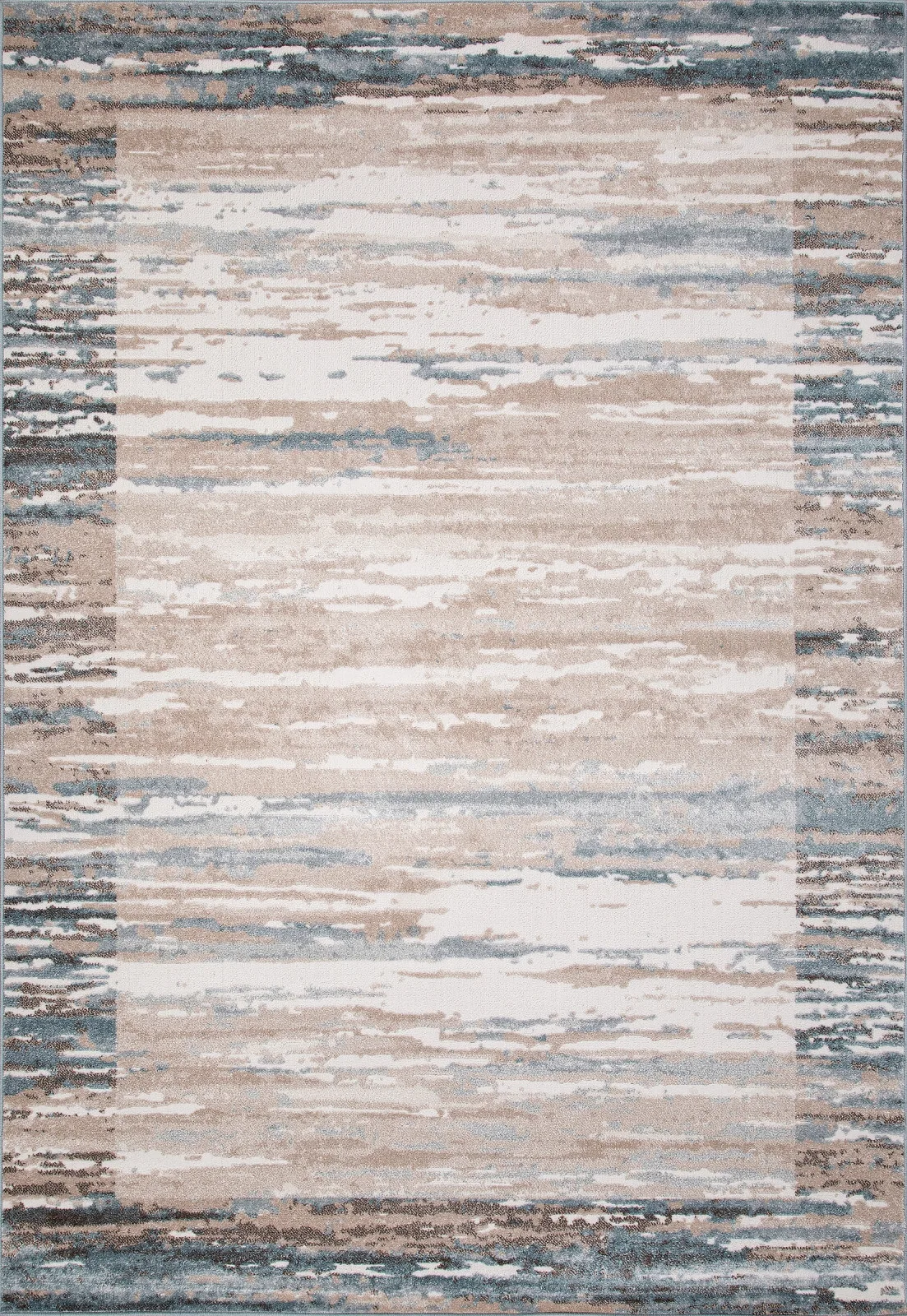 Современный ковер NATUREL D983 - BEIGE-BLUE фризе Россия