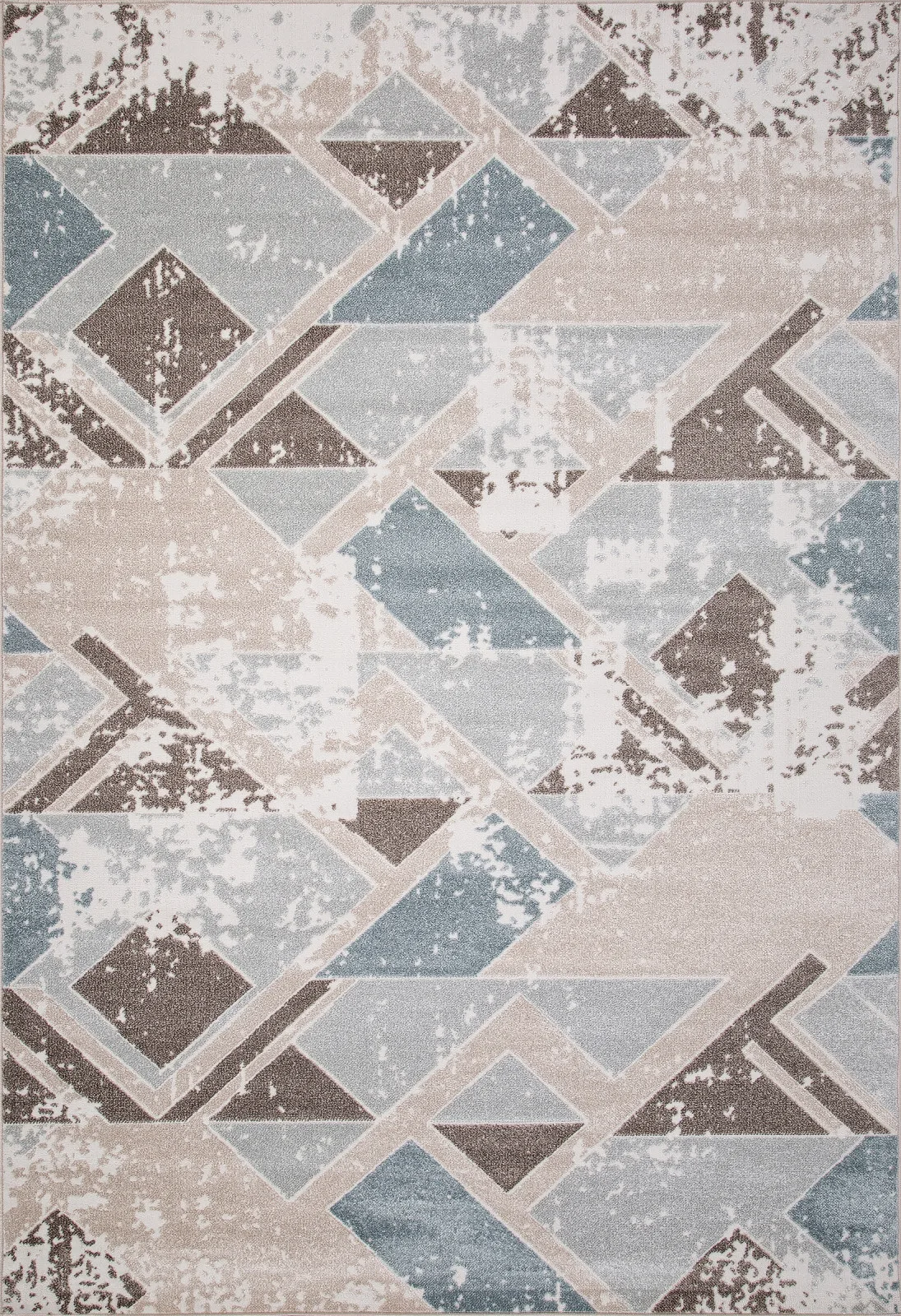 Современный ковер NATUREL D979 - BEIGE-BLUE фризе Россия