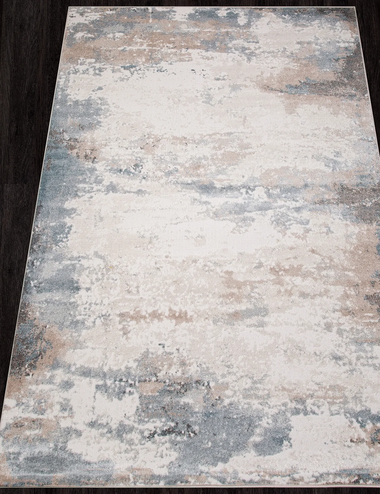 Современный ковер NATUREL D994 - BEIGE-BLUE фризе Россия