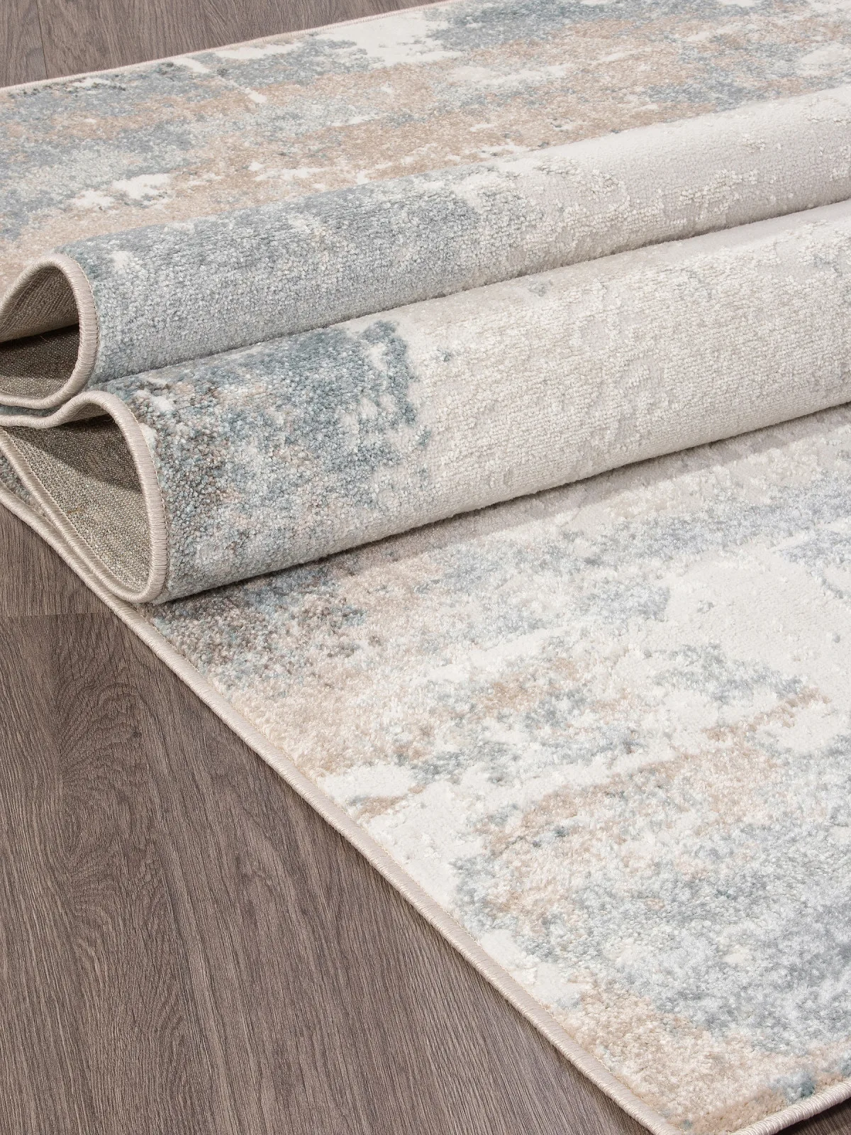 Современный ковер NATUREL D994 - BEIGE-BLUE фризе Россия
