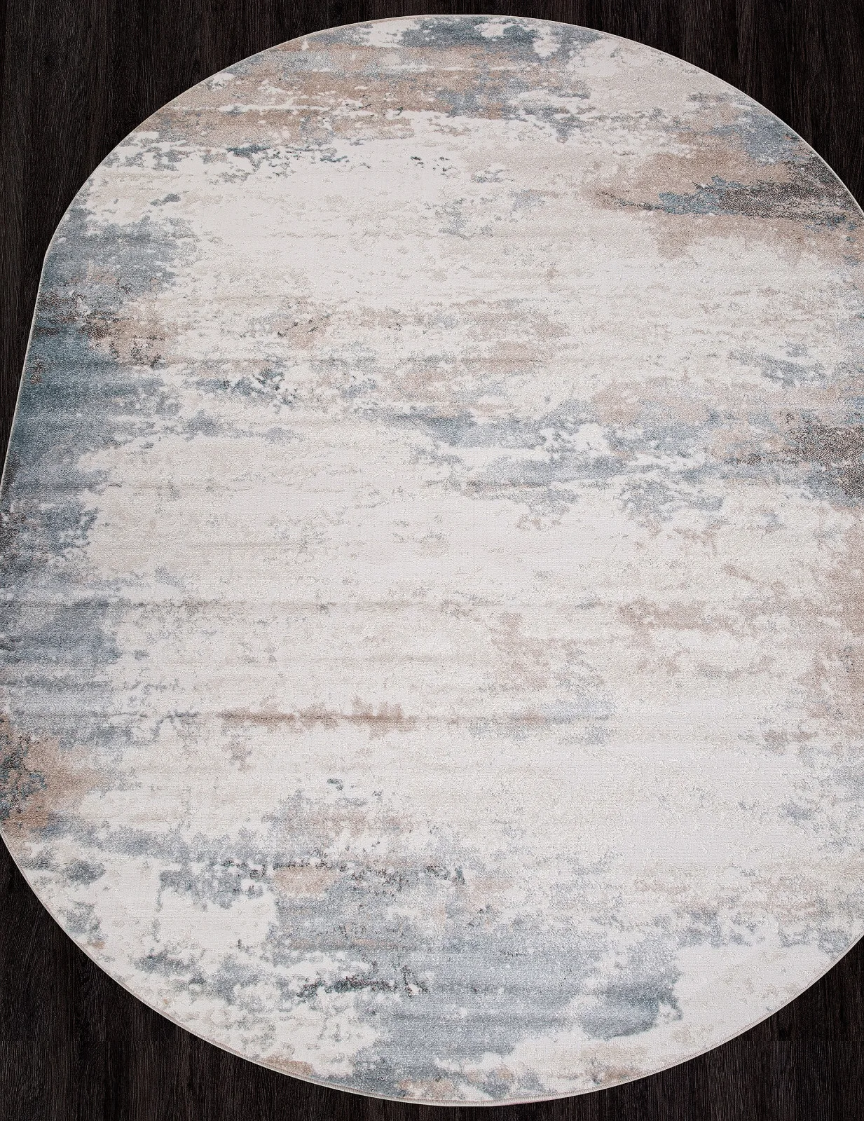 Современный ковер NATUREL D994 - BEIGE-BLUE фризе Россия