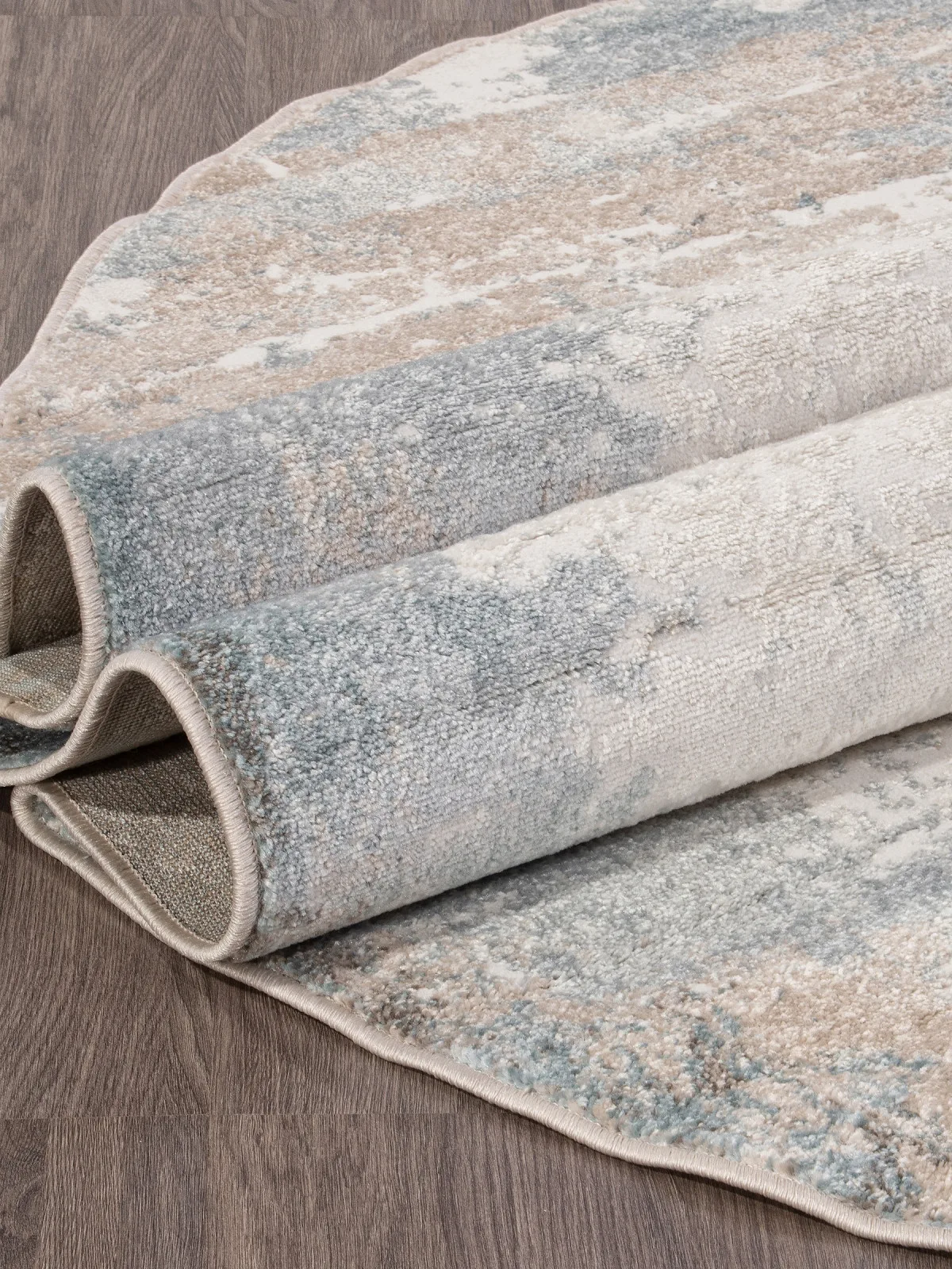 Современный ковер NATUREL D994 - BEIGE-BLUE фризе Россия