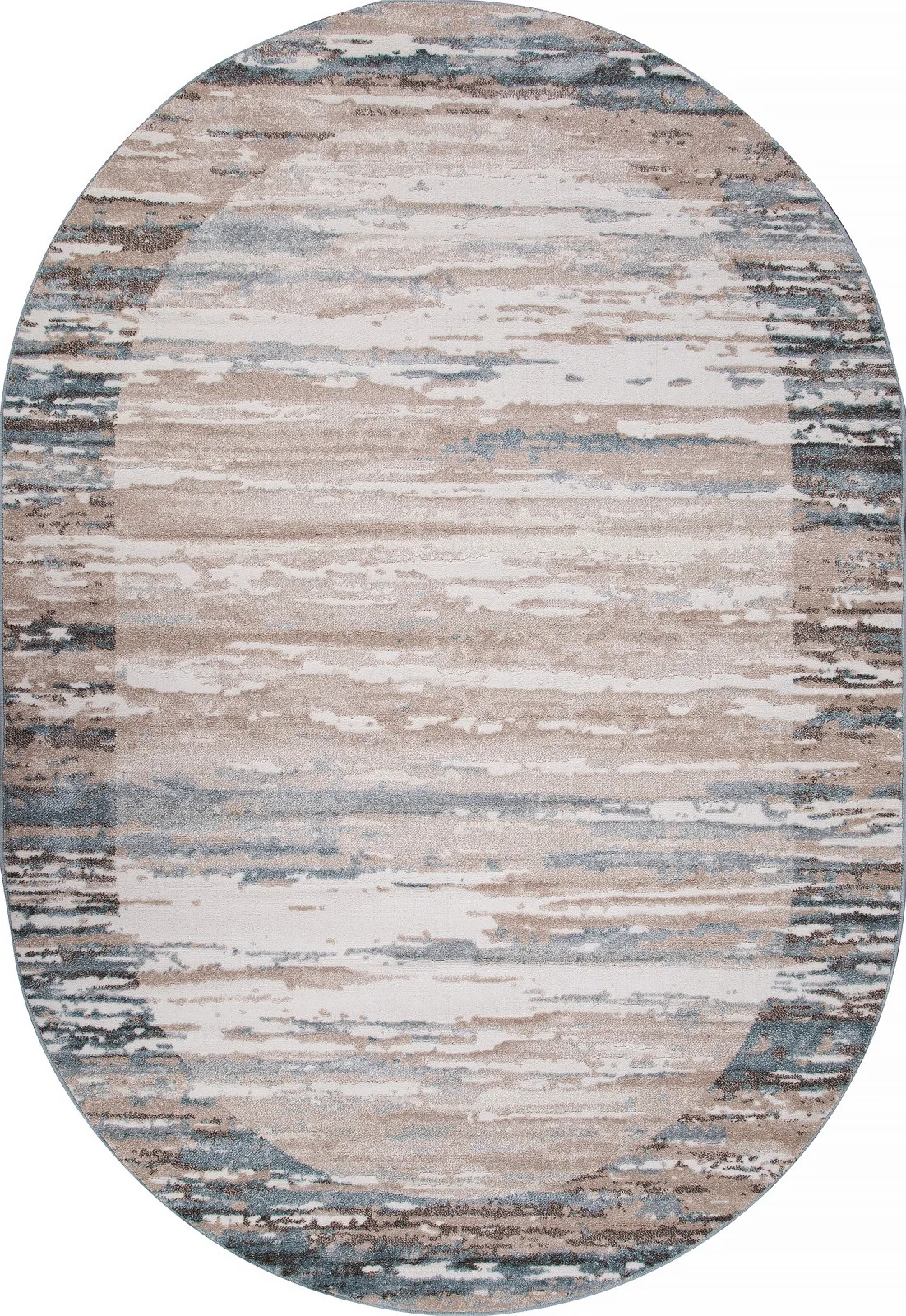 Современный ковер NATUREL D983 - BEIGE-BLUE фризе Россия