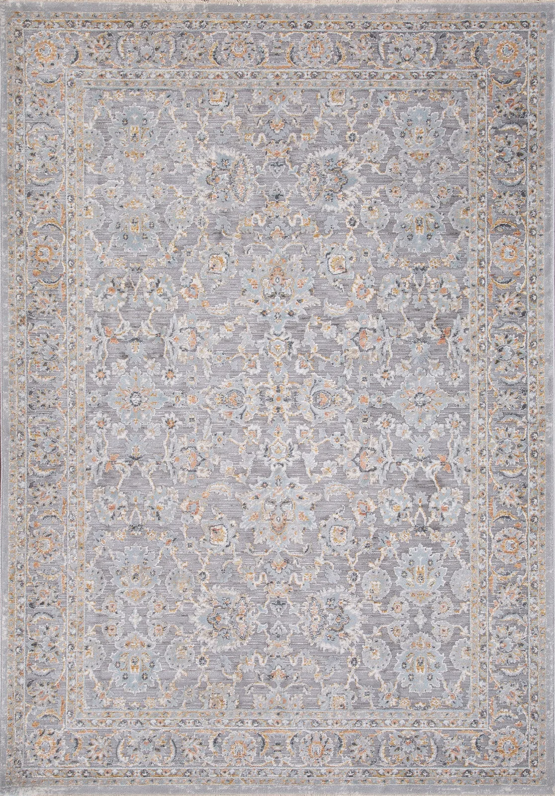 Классический ковер PETRA L0761C - LIGHT GRAY Heat-set Турция