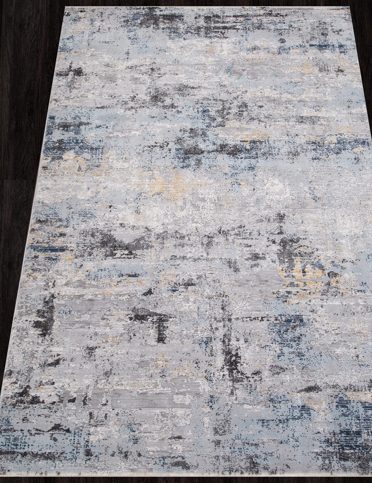Современный ковер PETRA L0773B - LIGHT GRAY Heat-set Турция