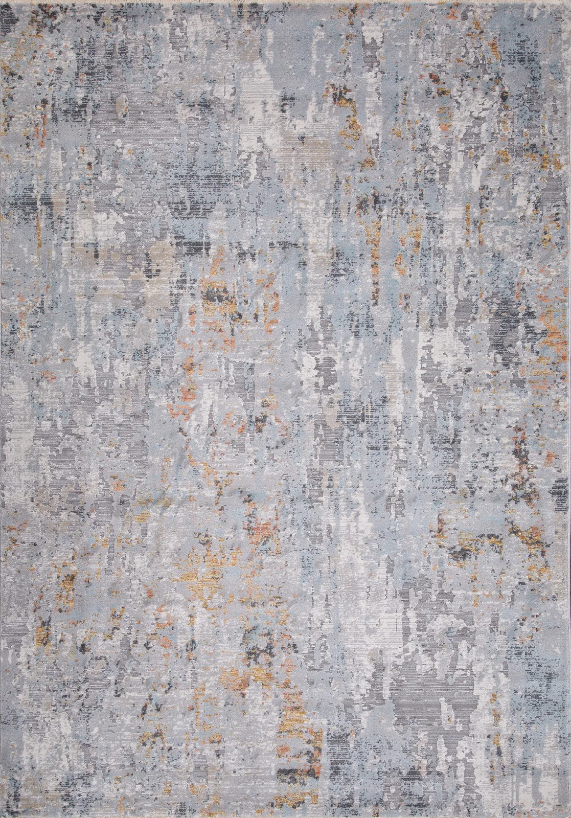 Современный ковер PETRA L0774A - LIGHT GRAY Heat-set Турция