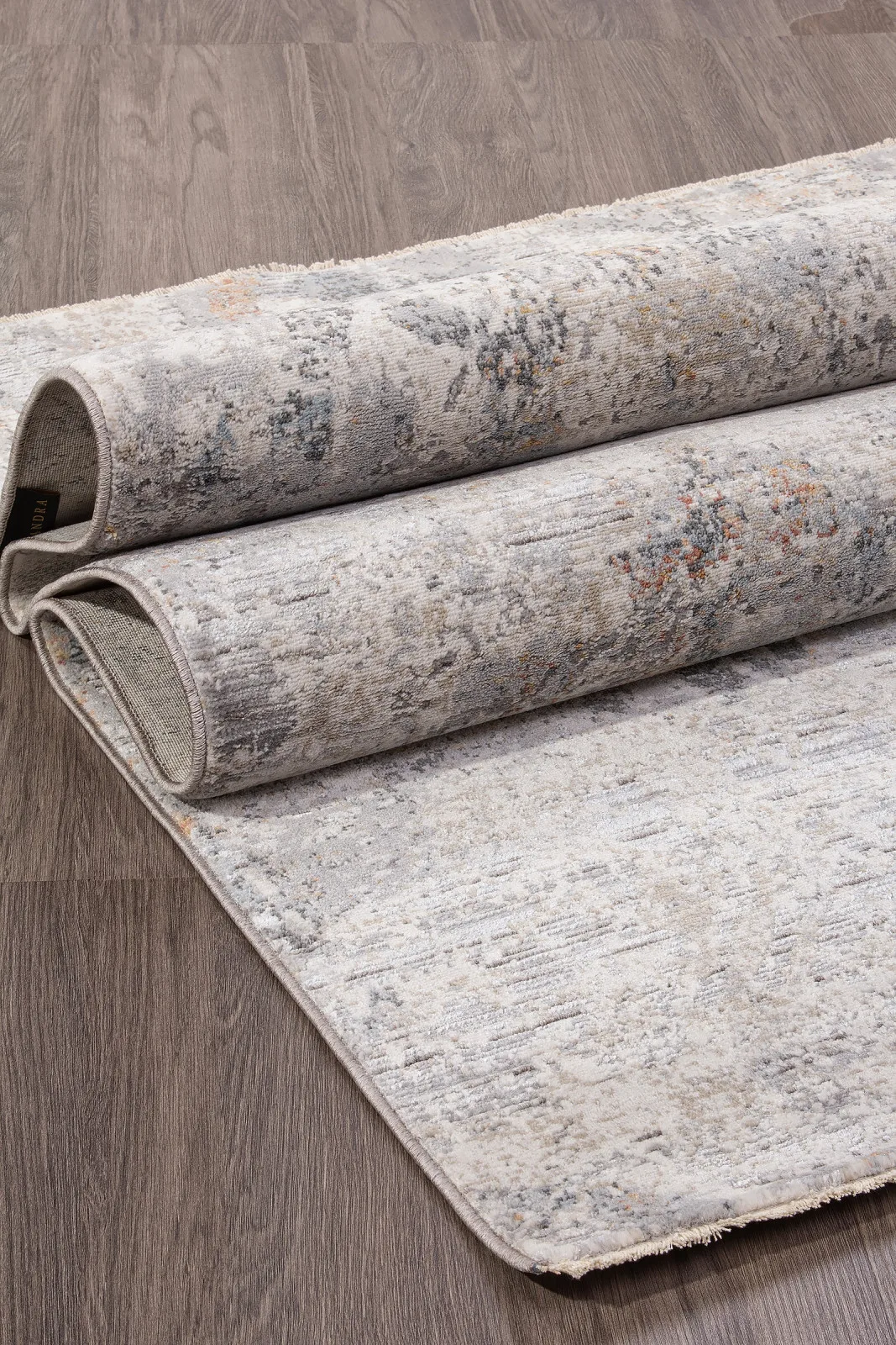 Винтажный ковер PETRA L0772A - LIGHT GRAY Heat-set Турция