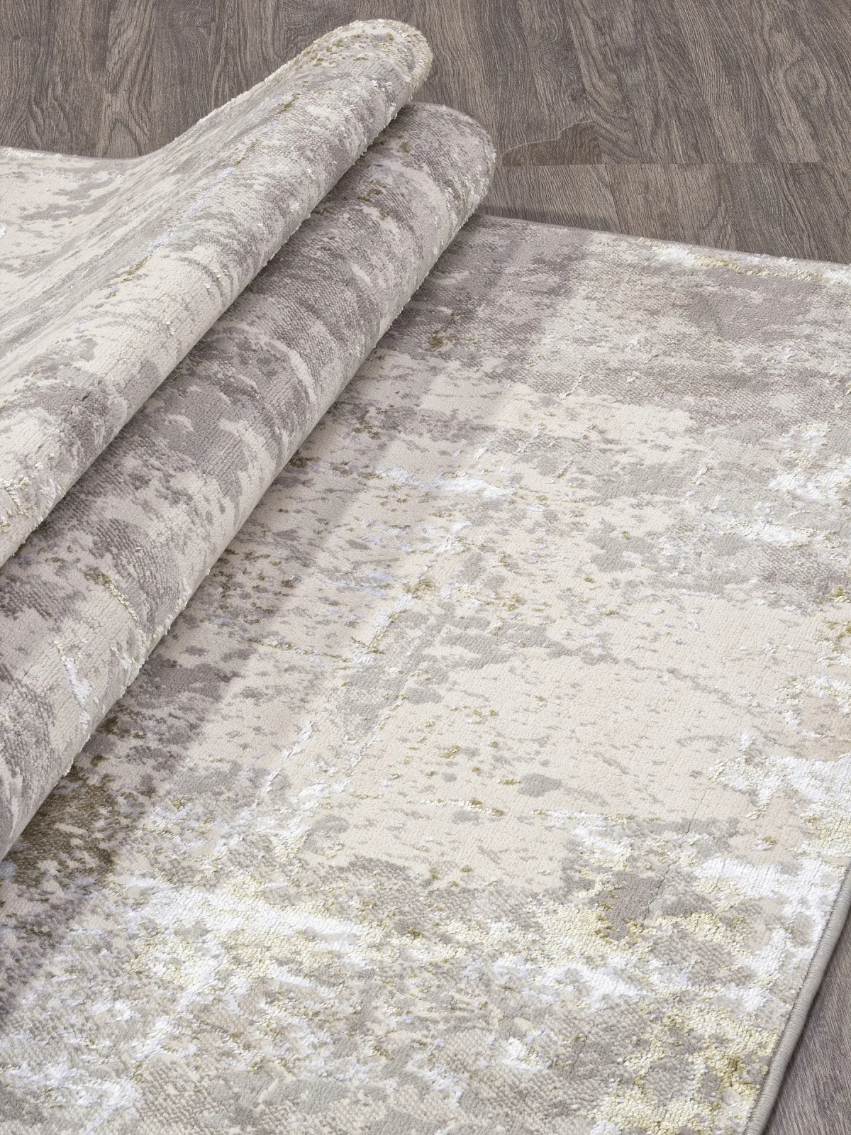 Винтаж ковер LIMAN F169 - CREAM-GREEN полиэстер Россия