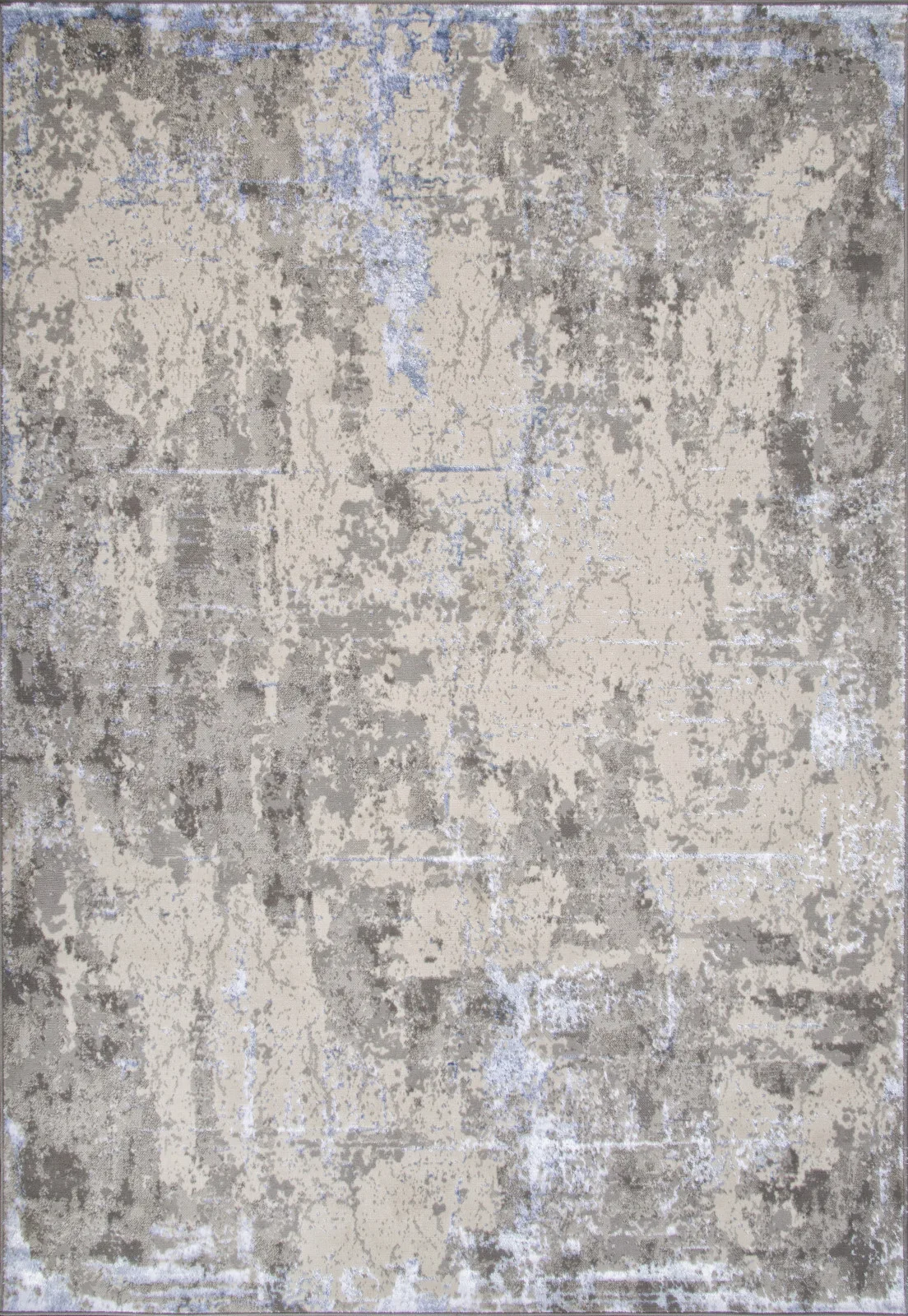 Современный ковер LIMAN F169 - CREAM-BLUE полиэстер Россия