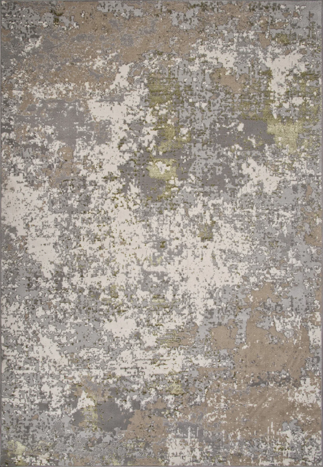 Современный ковер LIMAN F163 - CREAM-GREEN полиэстер Россия