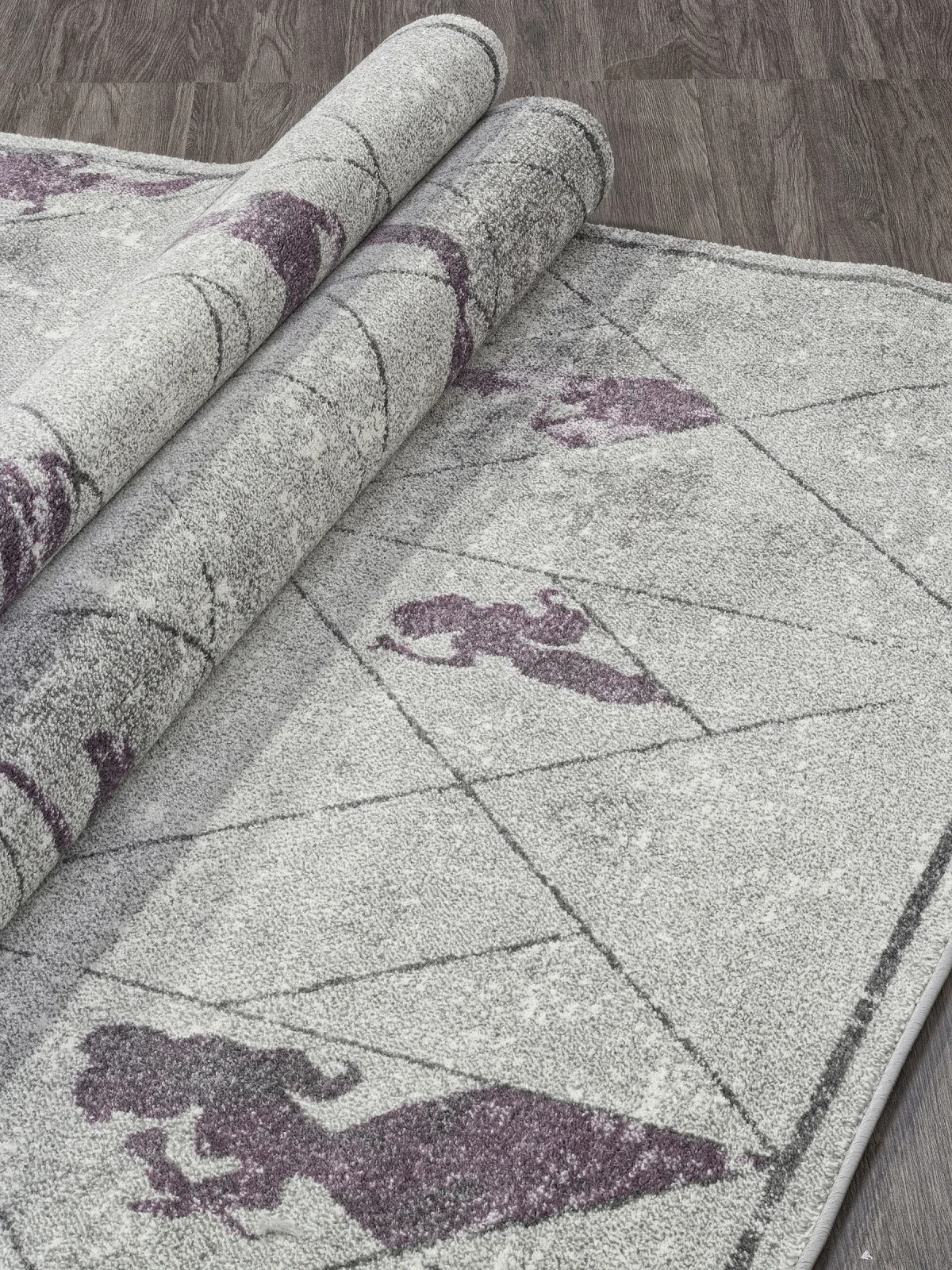 Современный ковер SOFIT SV18 - GRAY-PINK фризе Россия