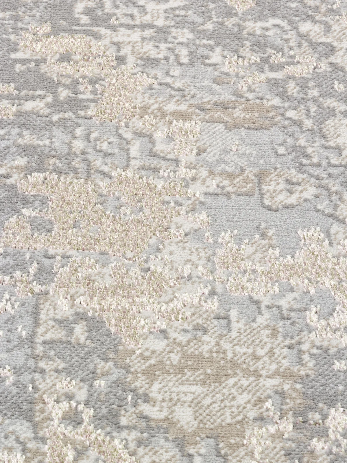 Современный ковер LIMAN F165 - CREAM-PINK полиэстер Россия