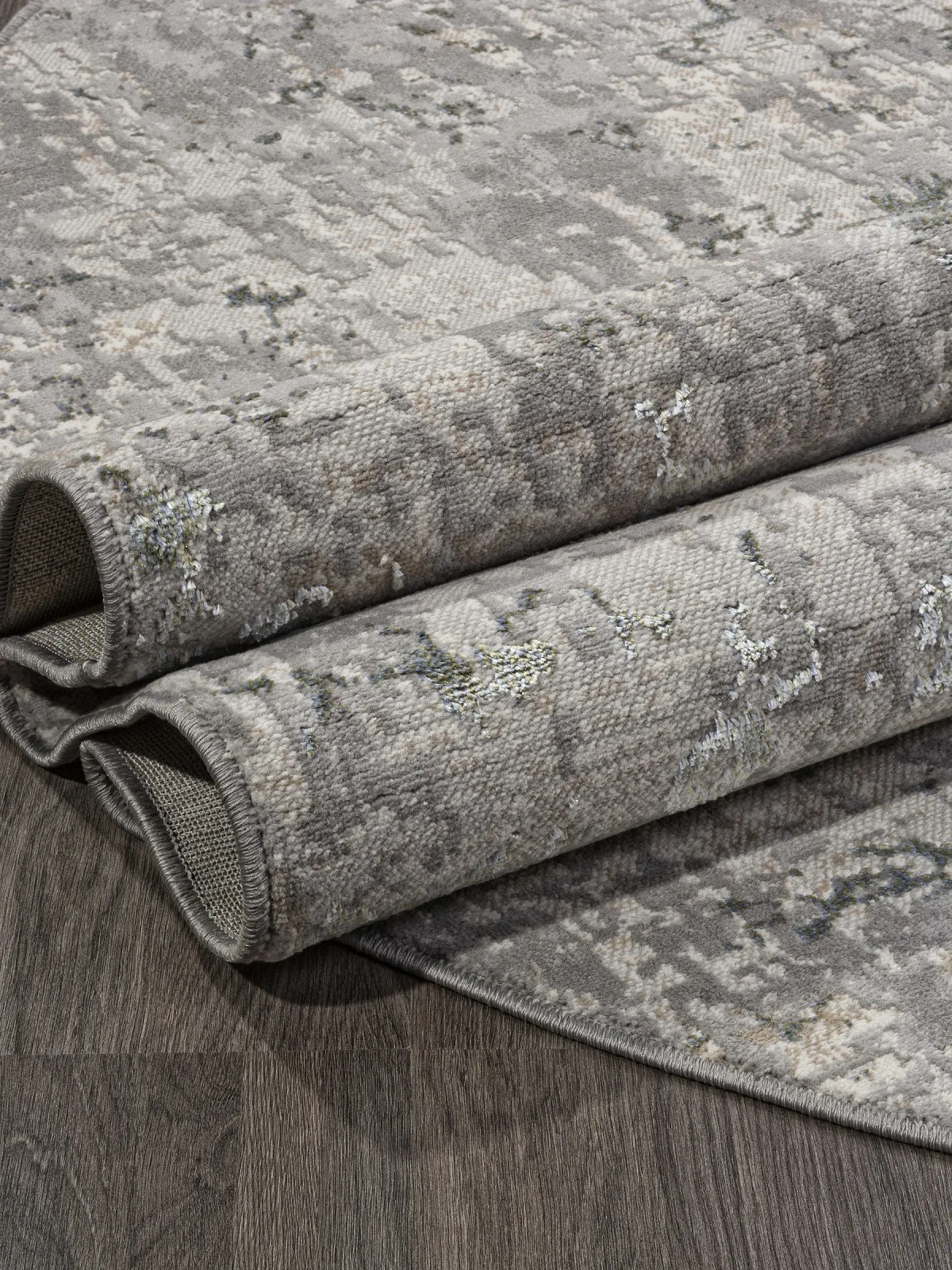 Современный ковер LIMAN F165 - CREAM-BLUE полиэстер Россия