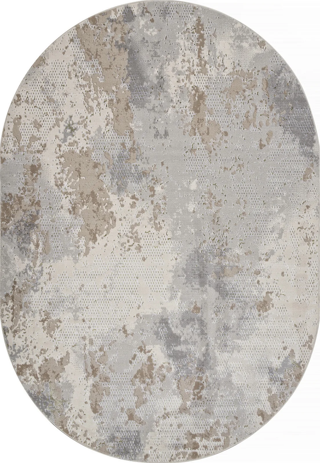 Современный ковер LIMAN F171 - CREAM-GREEN полиэстер Россия