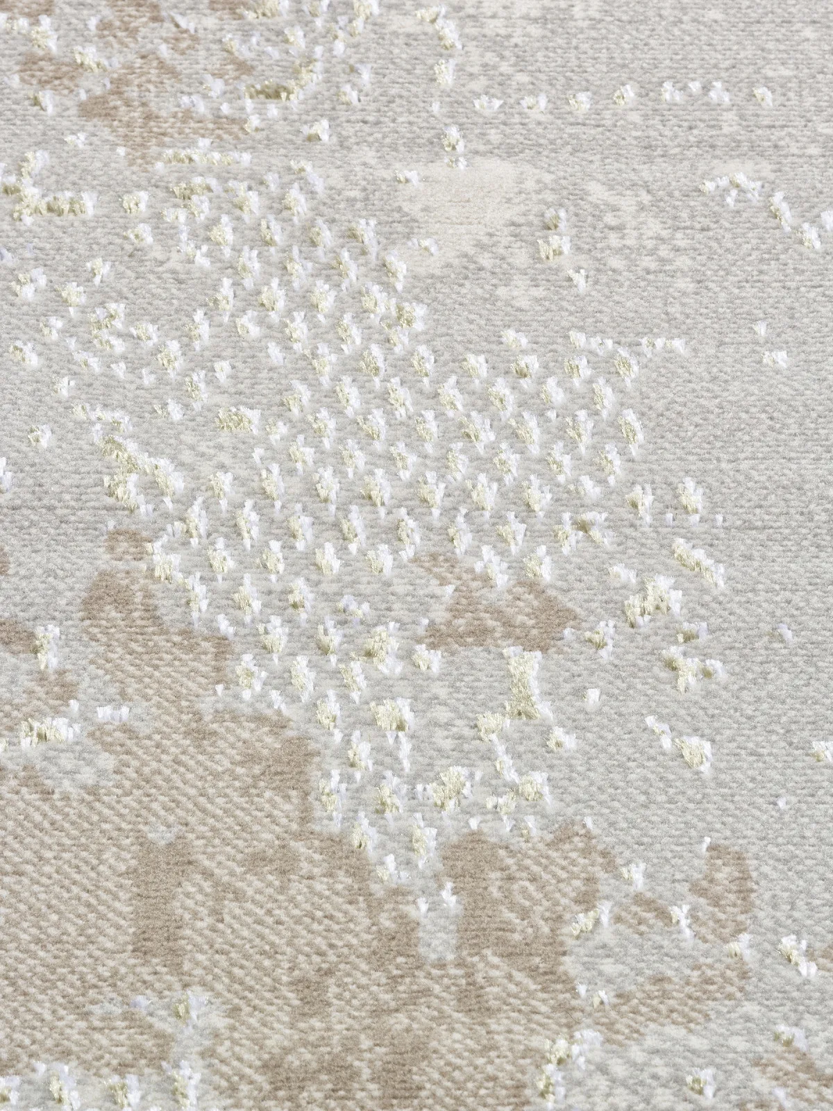 Современный ковер LIMAN F171 - CREAM-GREEN полиэстер Россия