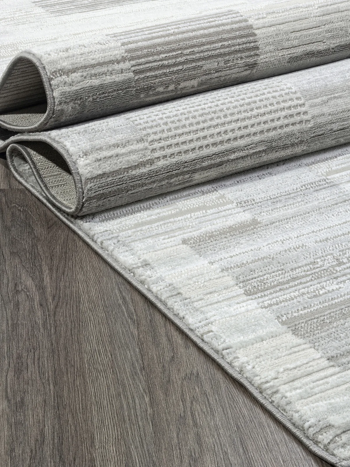 Современный ковер SIRIUS F190 - CREAM-GRAY Heat-set Россия