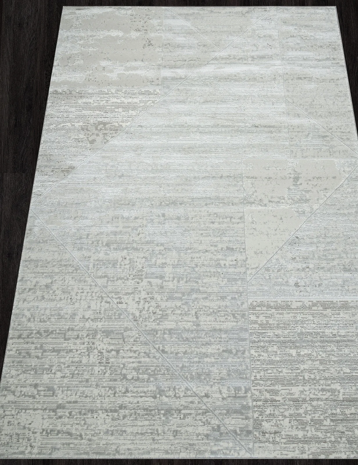 Современный ковер SIRIUS F196 - CREAM-GRAY Heat-set Россия