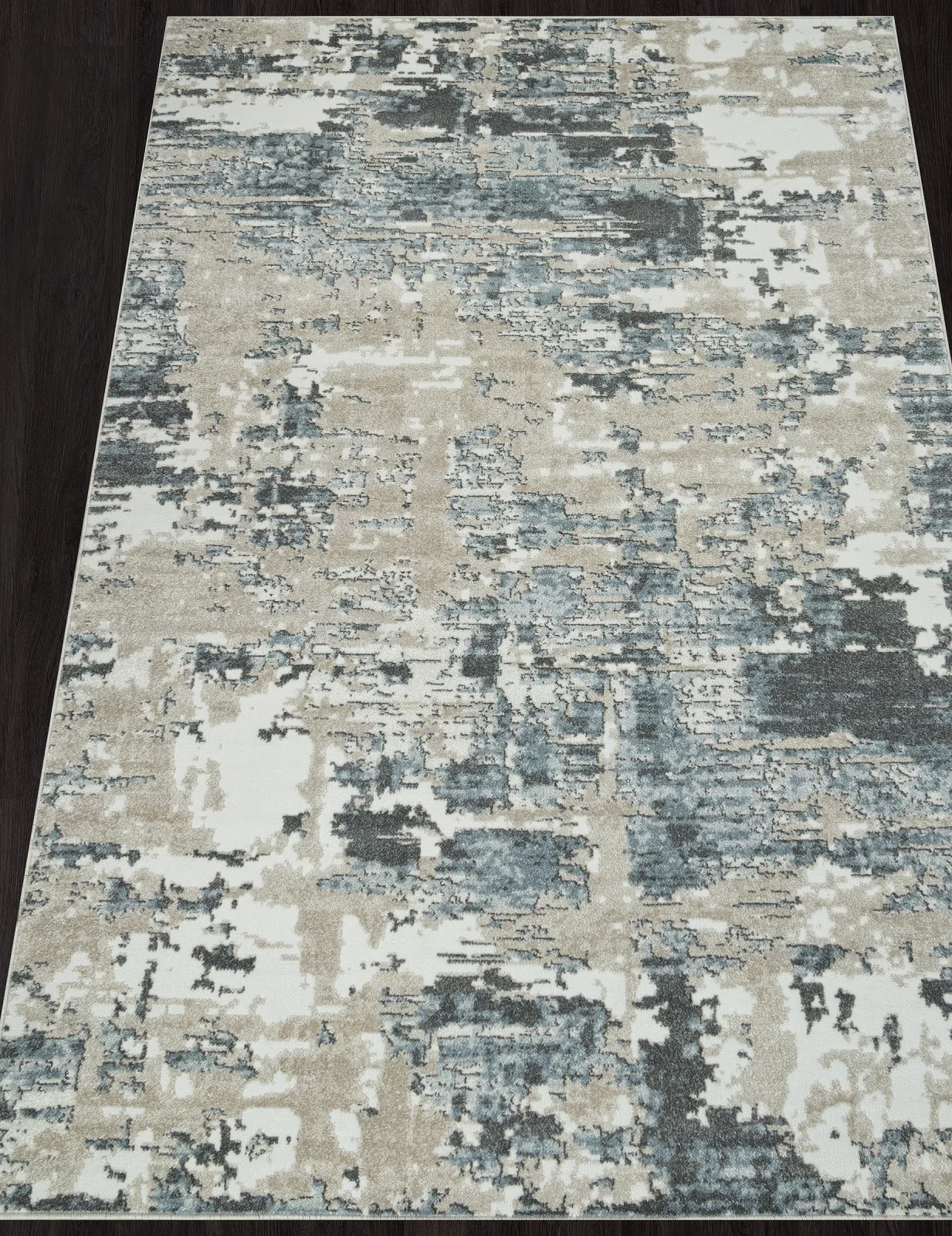 Современный ковер NATUREL F231 - BEIGE-BLUE фризе Россия