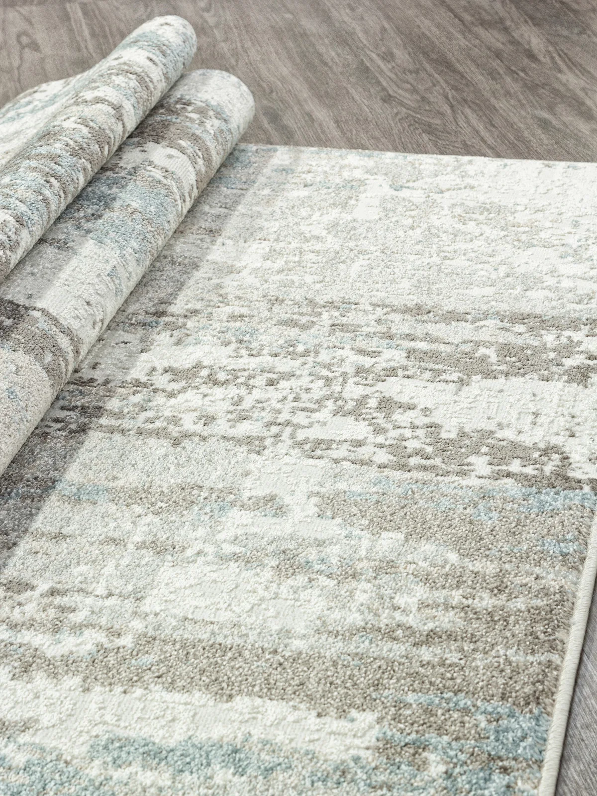 Современный ковер NATUREL F229 - BEIGE-BLUE фризе Россия