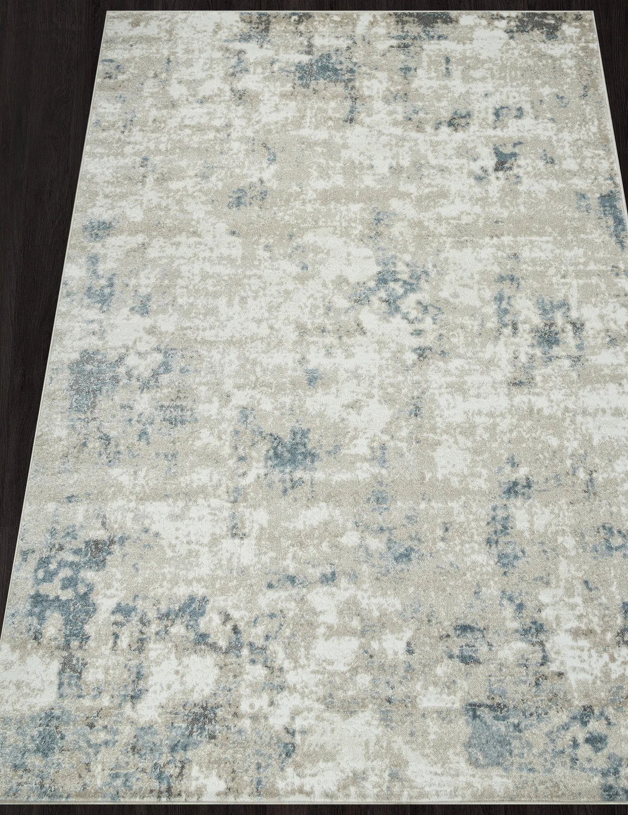Современный ковер NATUREL F232 - BEIGE-BLUE фризе Россия
