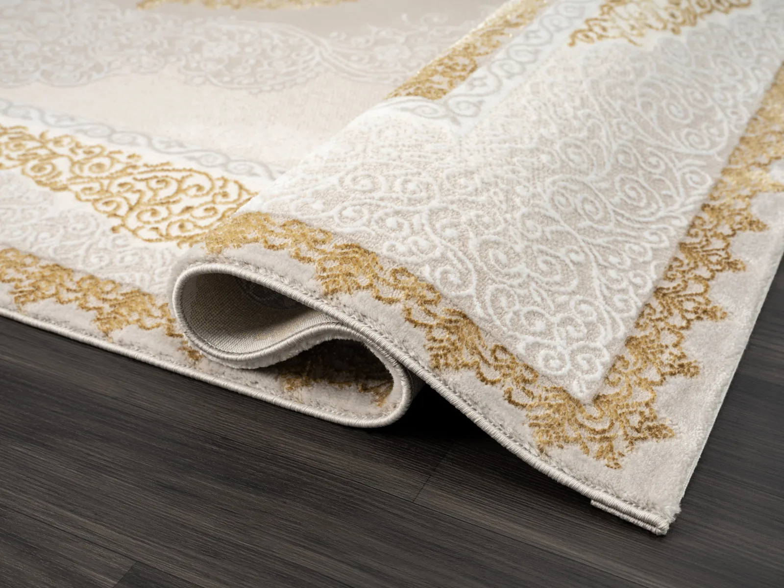 Классический ковер NENSI GL074E - BROWN / BROWN Heat-set Турция