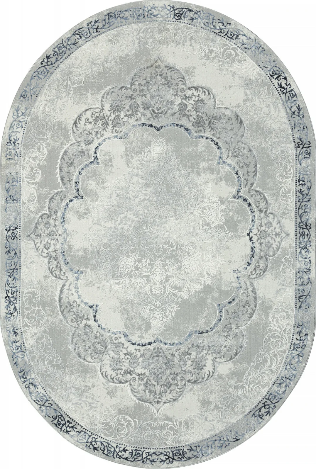 Классический ковер NENSI GL073T - GREY / GREY Heat-set Турция