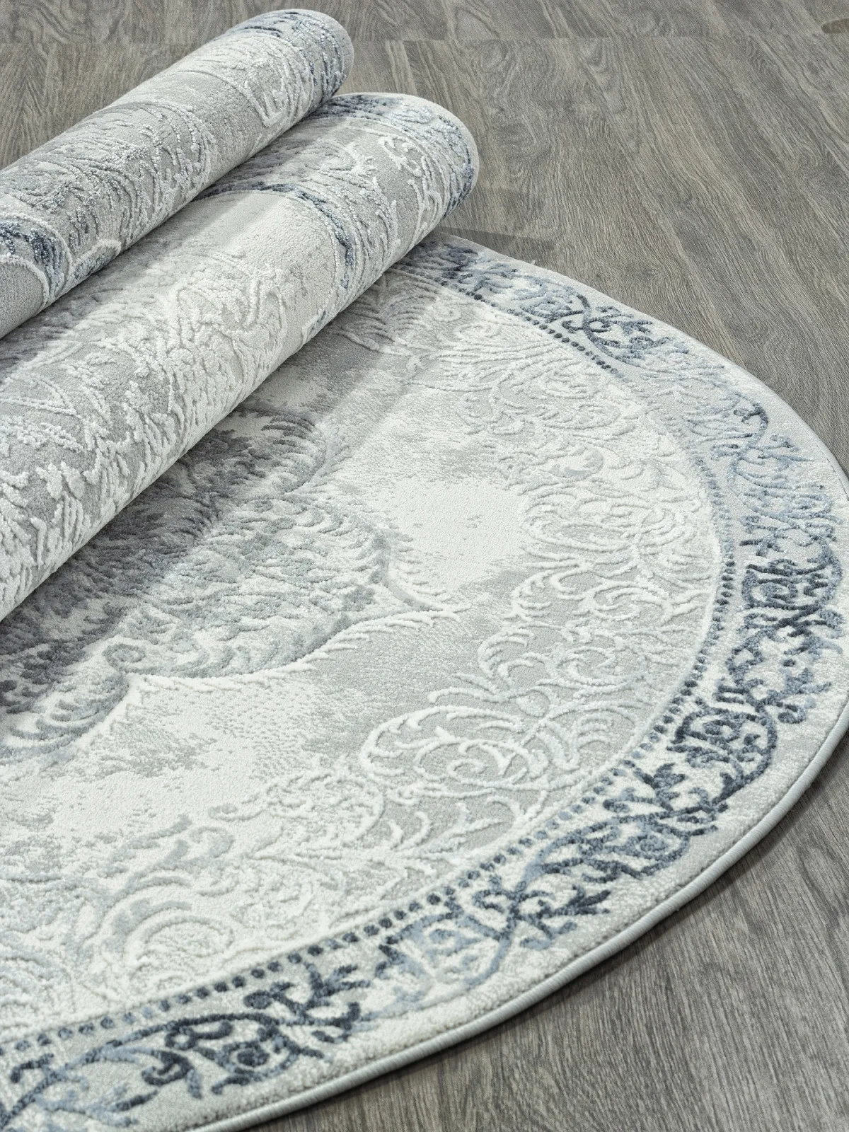 Классический ковер NENSI GL073T - GREY / GREY Heat-set Турция