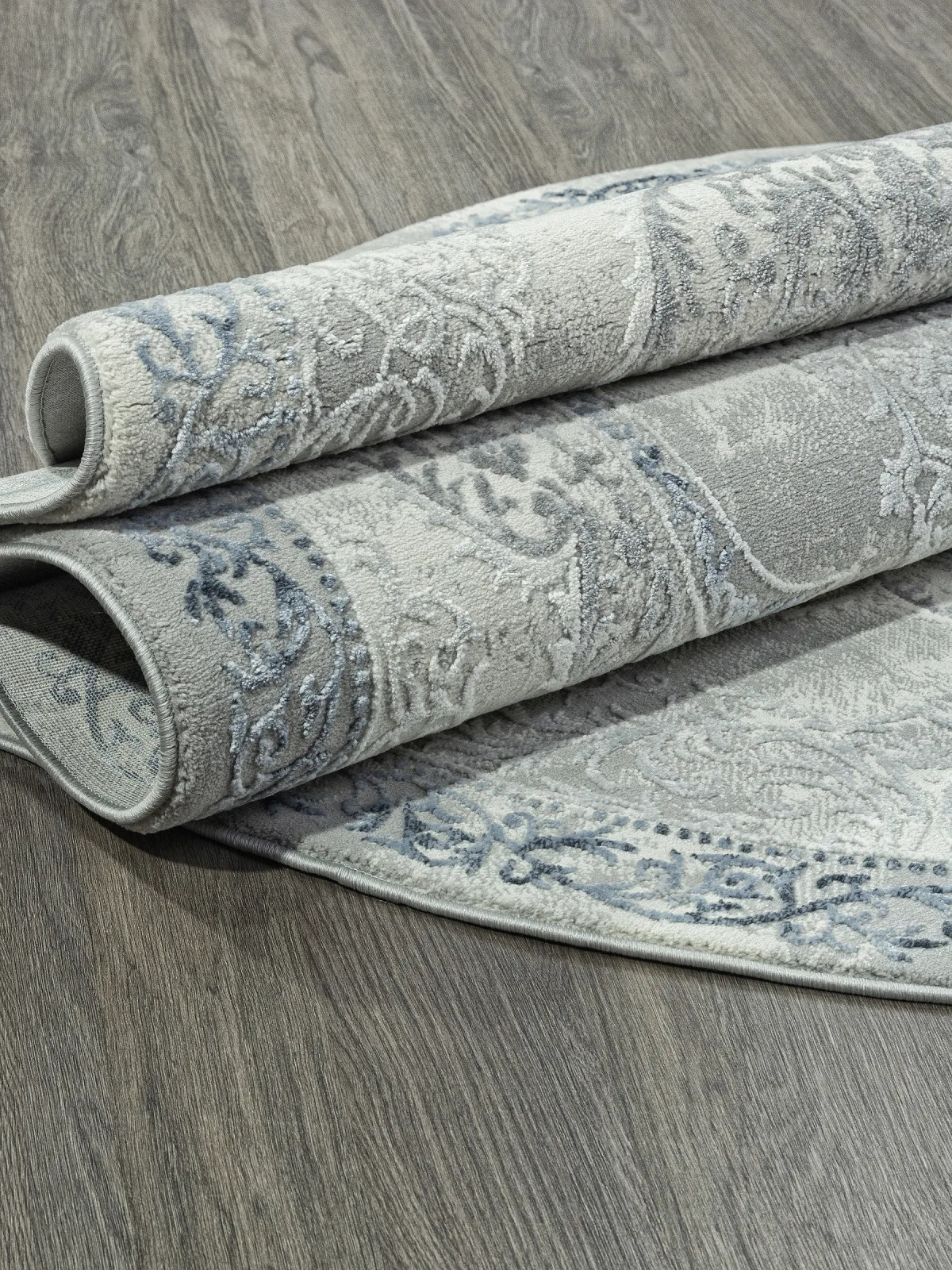 Классический ковер NENSI GL073T - GREY / GREY Heat-set Турция