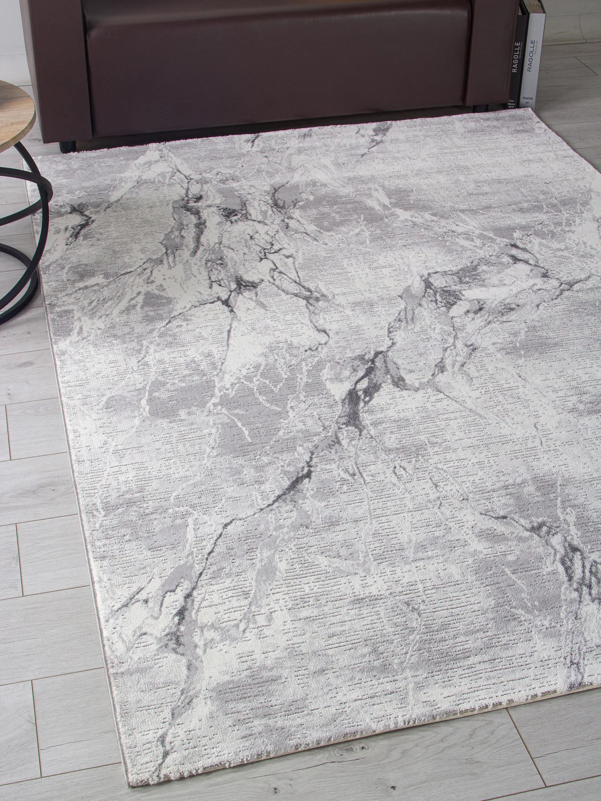 Современный ковер NENSI GL071G - GREY / GREY Heat-set Турция