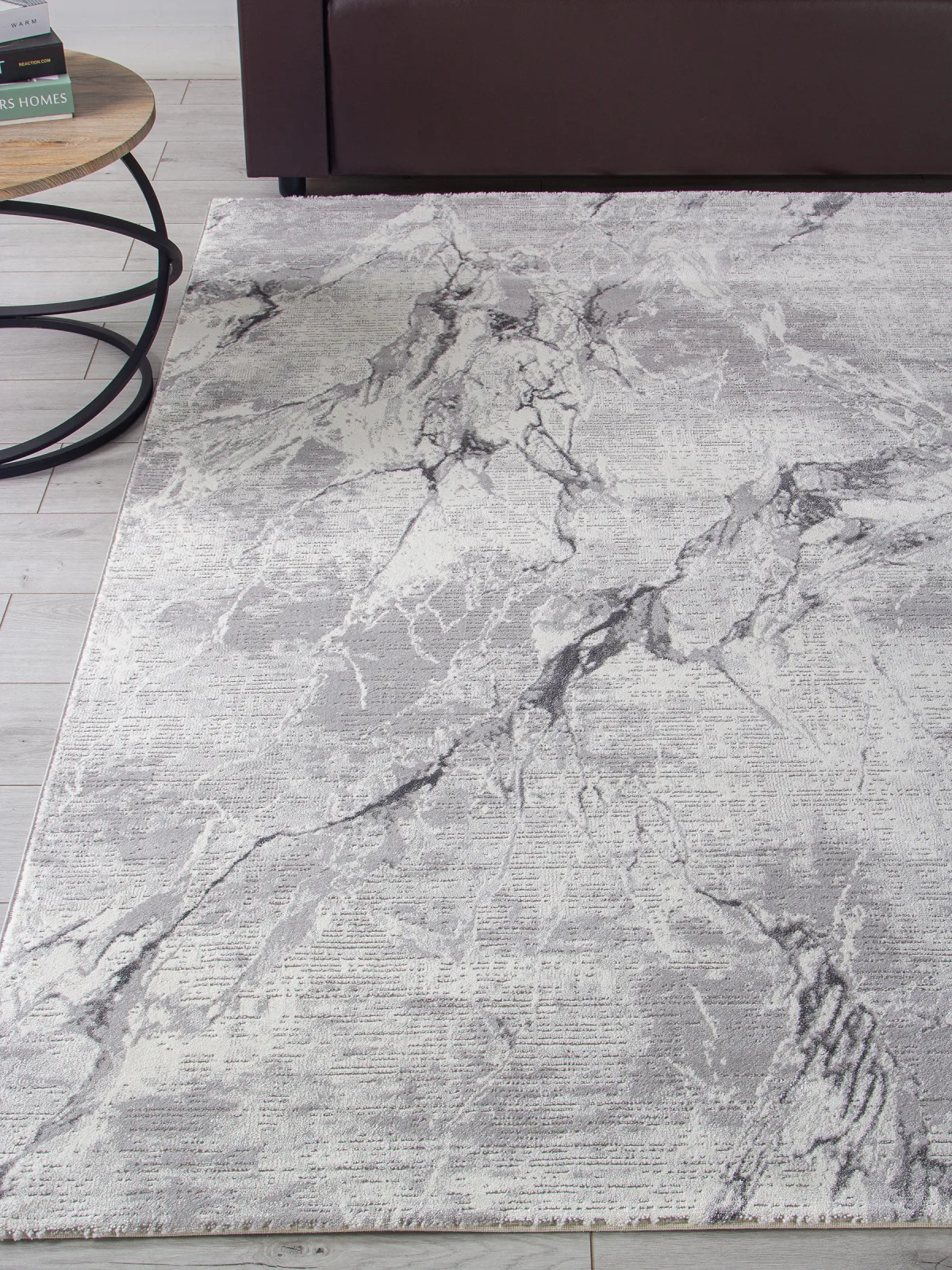 Современный ковер NENSI GL071G - GREY / GREY Heat-set Турция