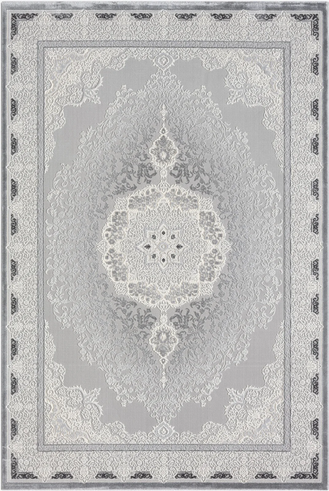 Классический ковер NENSI GL038G - GREY / GREY Heat-set Турция
