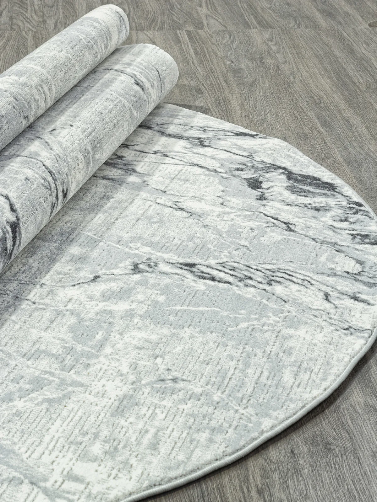 Современный ковер NENSI GL071G - GREY / GREY Heat-set Турция