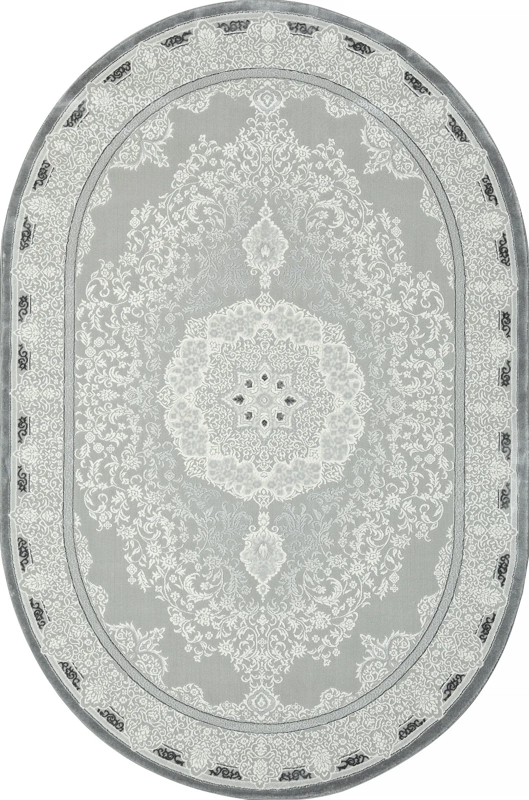 Классический ковер NENSI GL038G - GREY / GREY Heat-set Турция